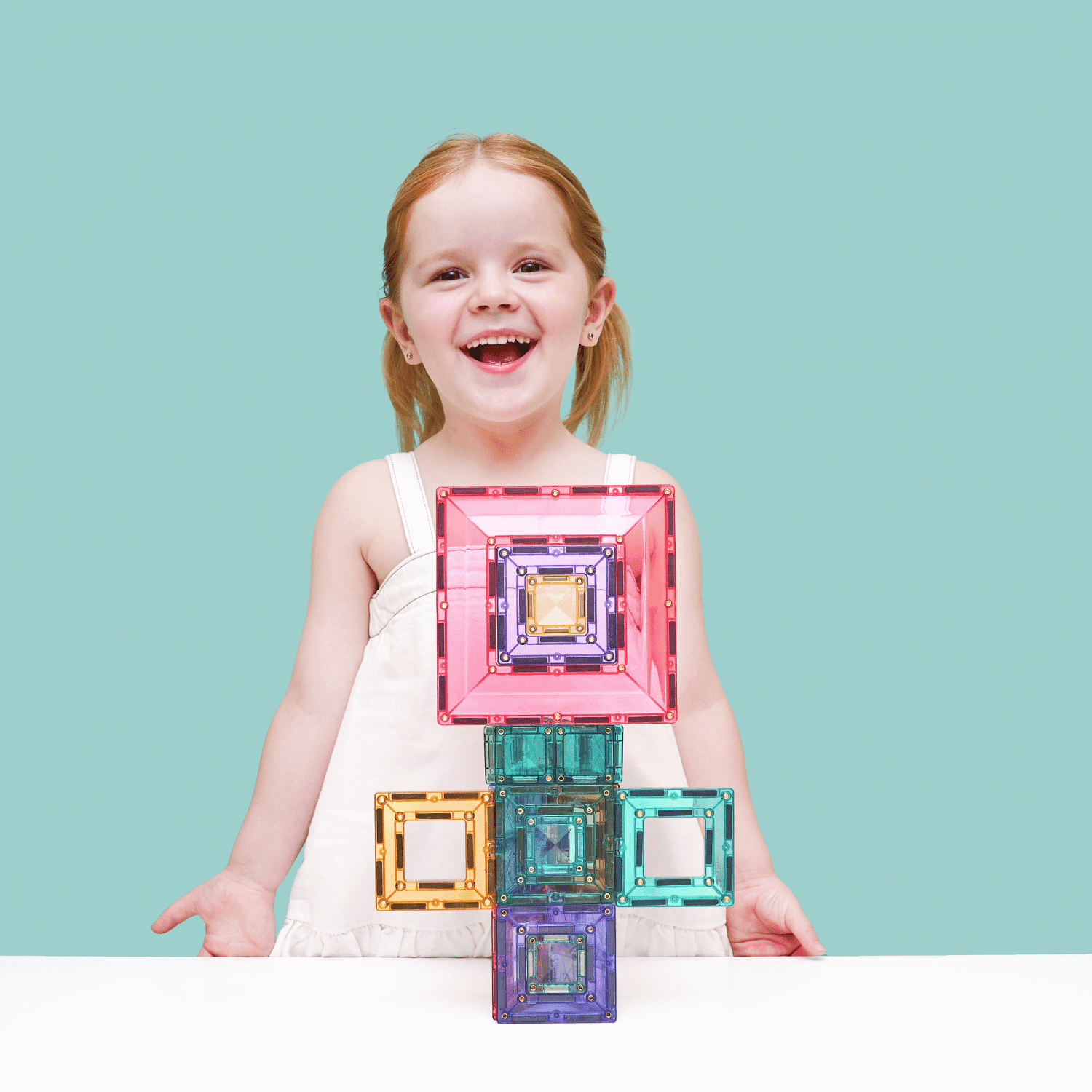 Connetix Magnetic Tiles | Pastel Portal Pack (48 pcs)