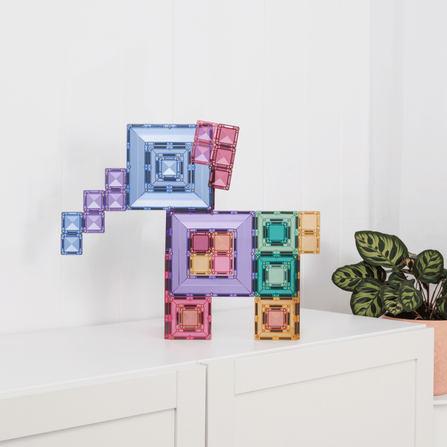 Connetix Magnetic Tiles | Pastel Portal Pack (48 pcs)