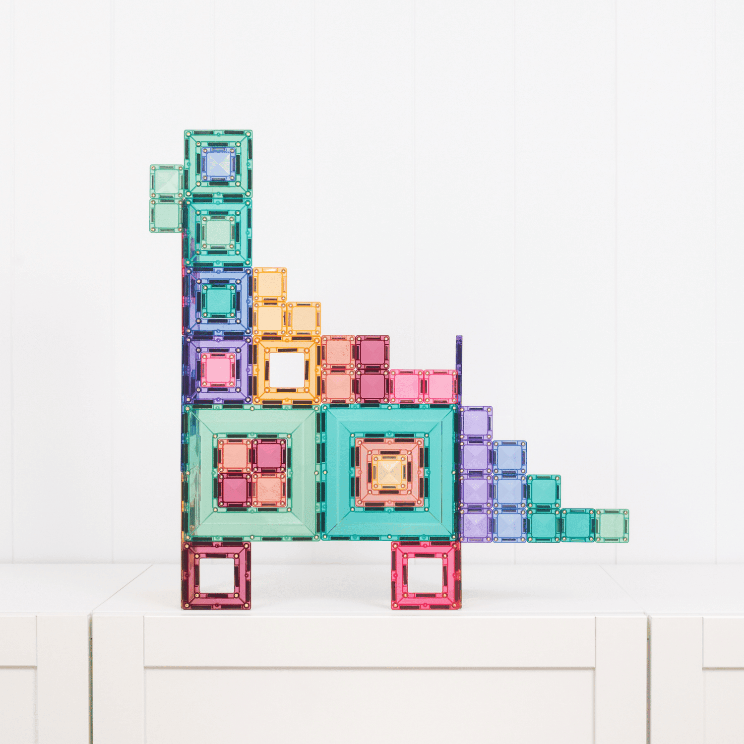 Connetix Magnetic Tiles | Pastel Portal Pack (48 pcs)