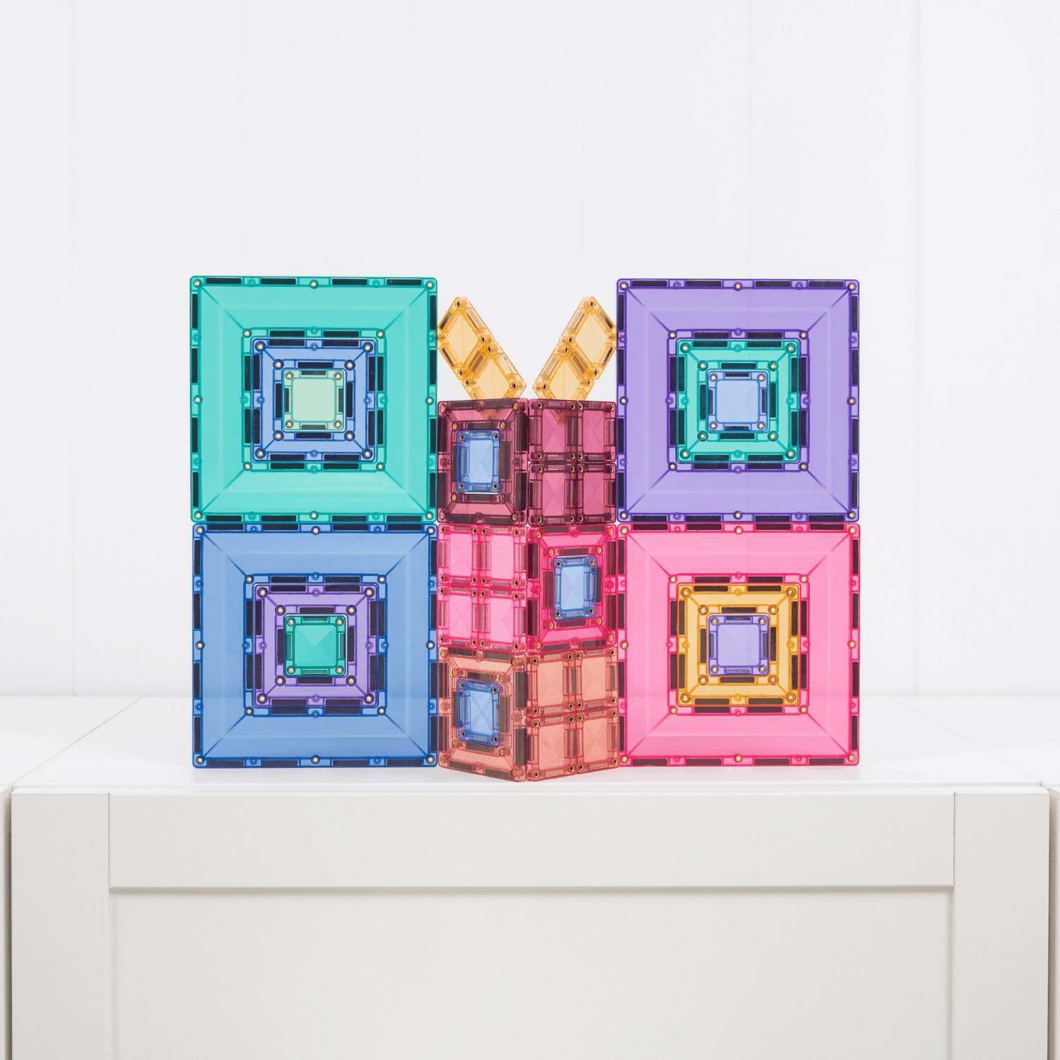 Connetix Magnetic Tiles | Pastel Portal Pack (48 pcs)