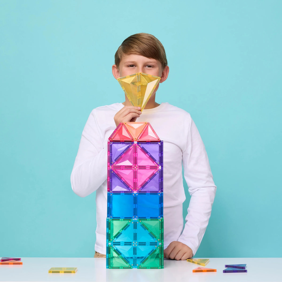 Connetix Magnetic Tiles | Rainbow Mega Pack (202 pcs)