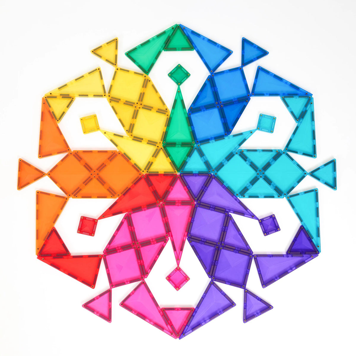Connetix Magnetic Tiles | Rainbow Mega Pack (202 pcs)