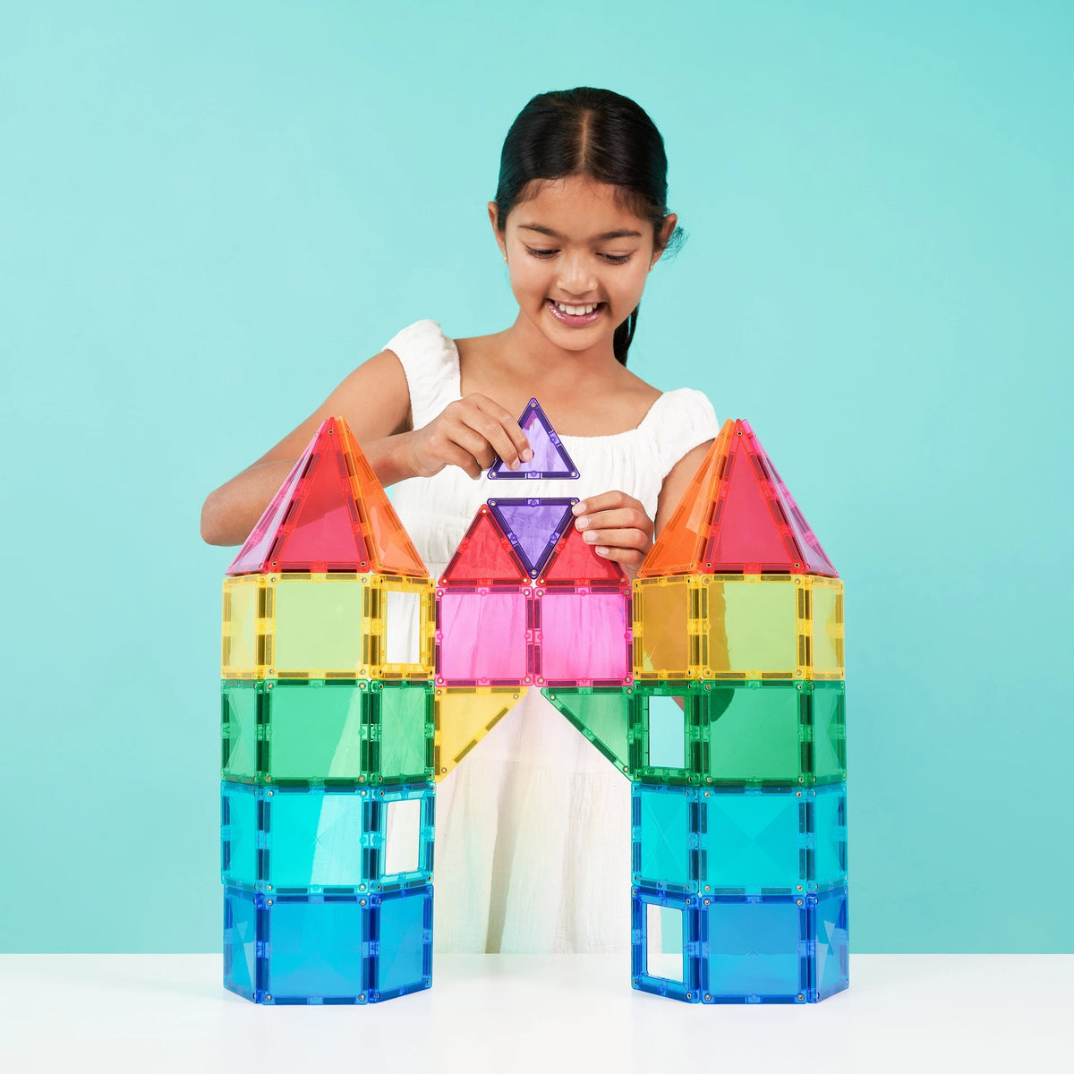 Connetix Magnetic Tiles | Bright Creative Pack 104 pc | Playroom Avenue
