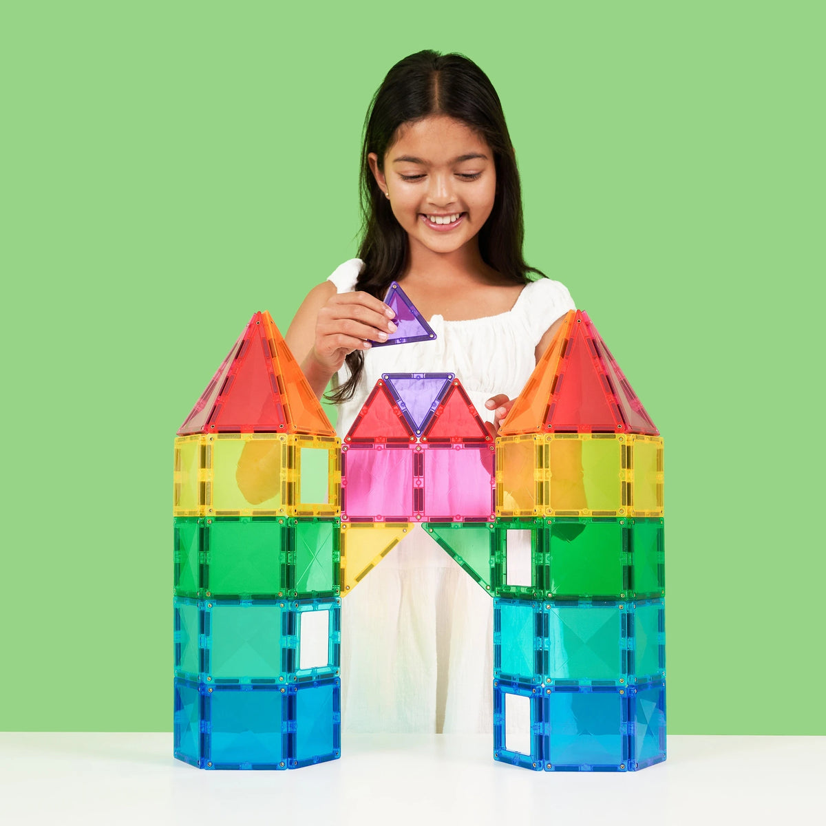 Connetix Magnetic Tiles | Bright Creative Pack 104 pc | Playroom Avenue