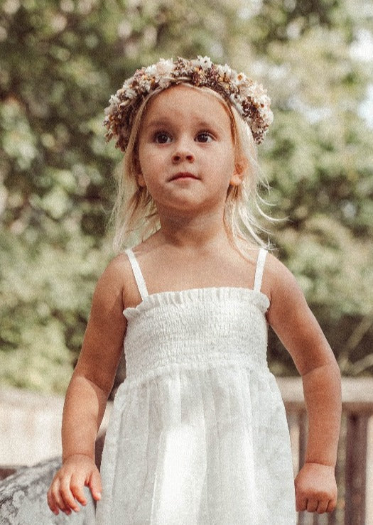 La Petit Lapin Bora | Swiss Dot Embroidery Top | Antique Ivory | Playroom Avenue