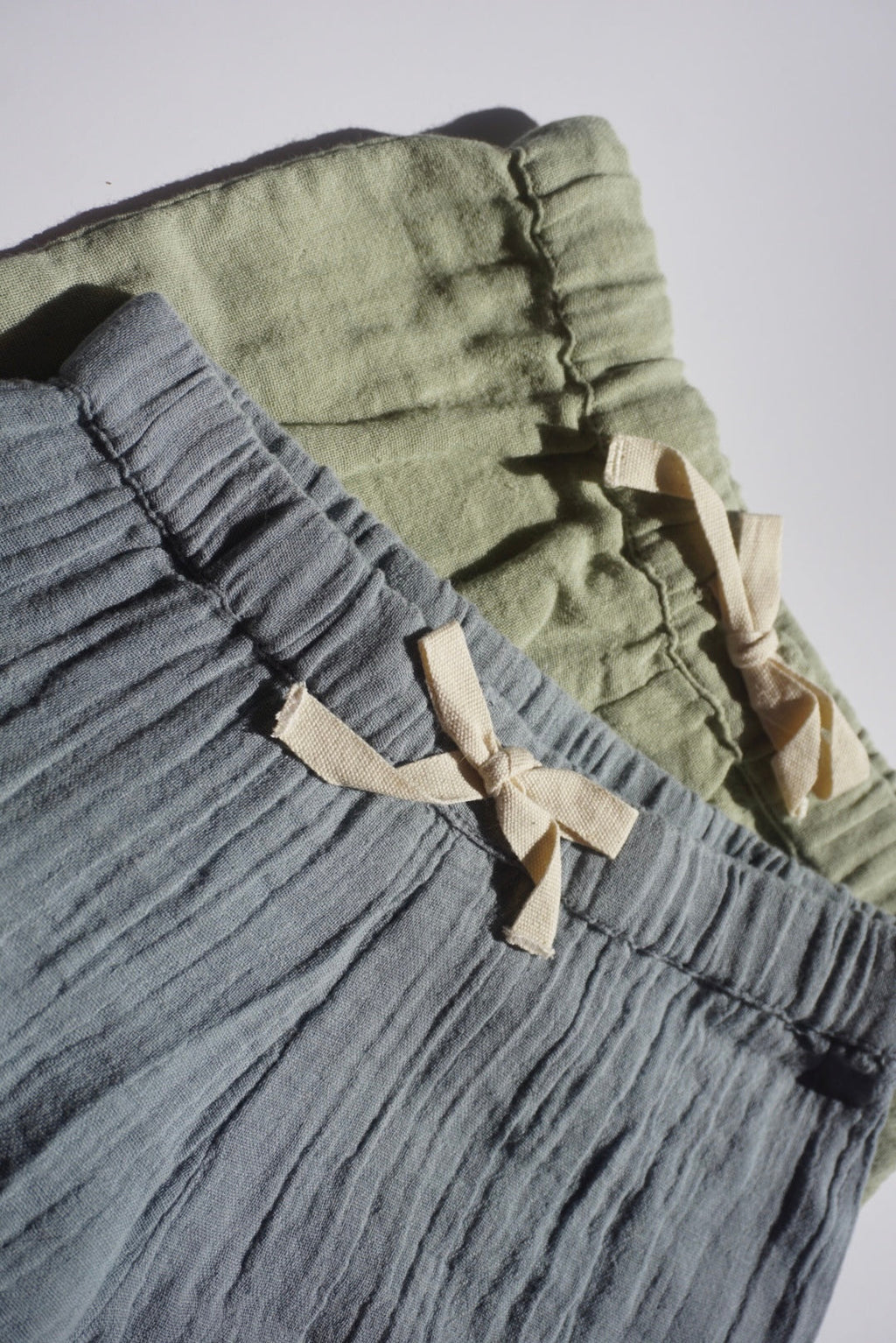 La Petit Lapin Cayden | Organic Muslin Petit Croissant Set | Sage | Playroom Avenue