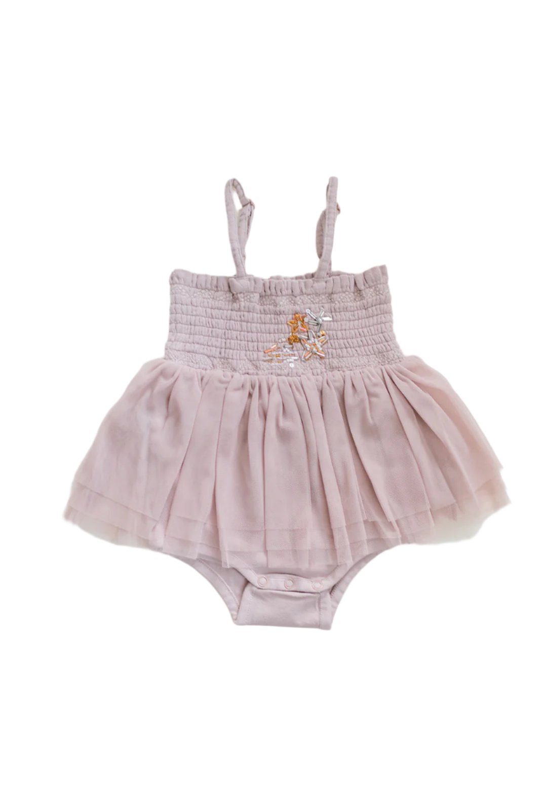 Le Petit Lapin Valentina | Organic Muslin Petit Etoile Tutu Romper | Lilac | Playroom Avenue