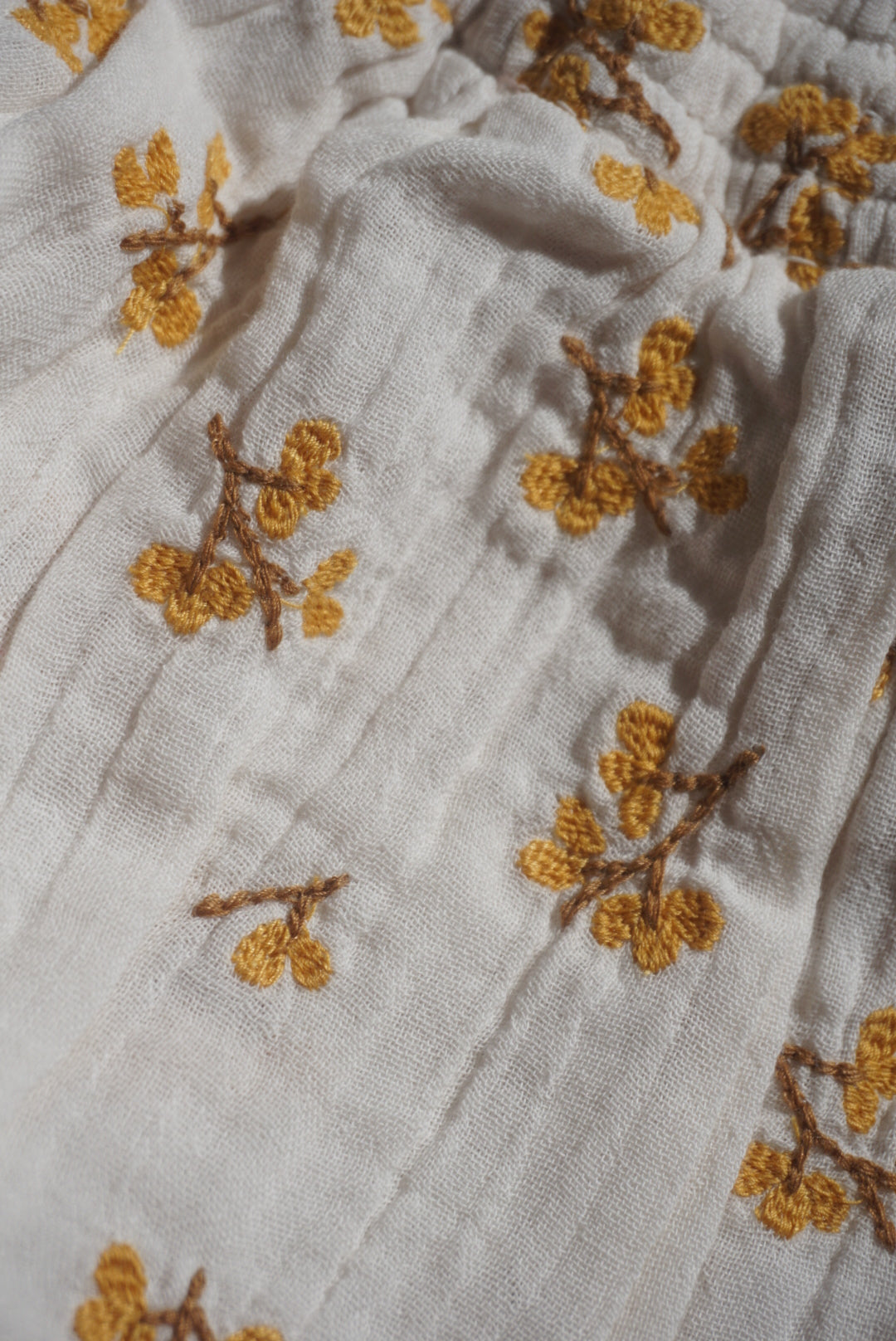 La Petit Lapin Haven | Organic Muslin Flare Dress | Ecru | Playroom Avenue