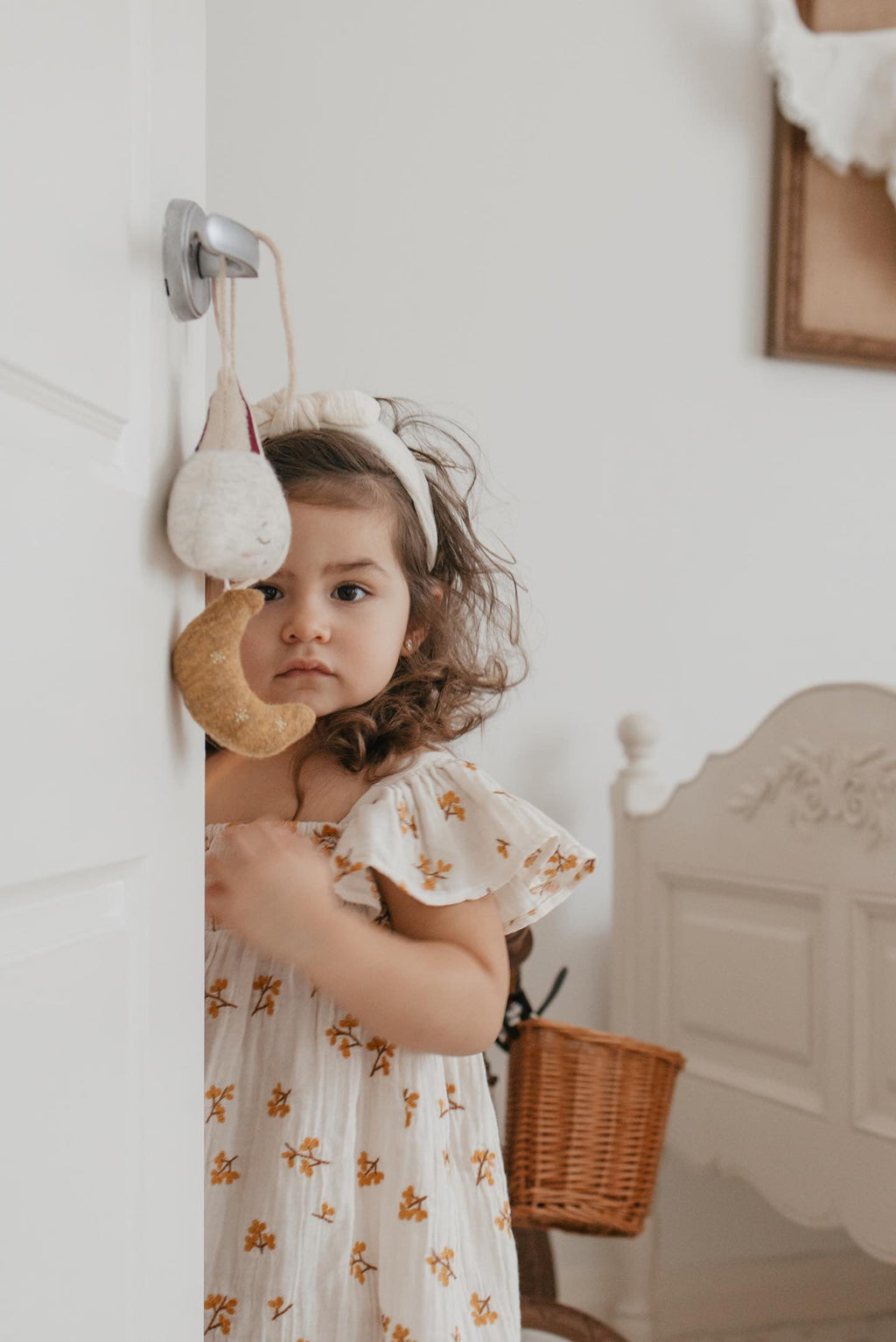La Petit Lapin Haven | Organic Muslin Flare Dress | Ecru | Playroom Avenue
