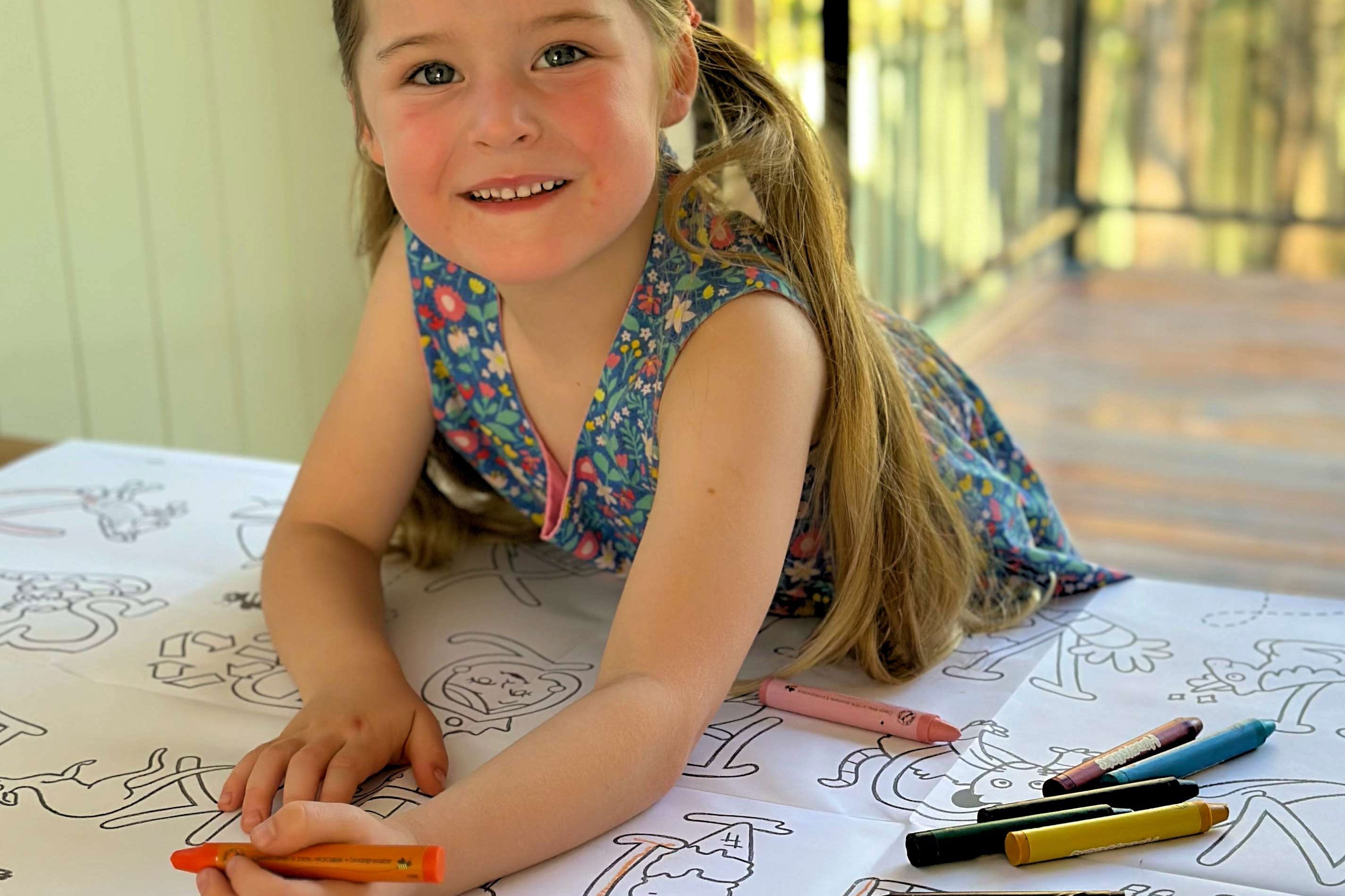 Honeysticks Jumbo Posters and Crayons Activity Set | Playroom Avenue