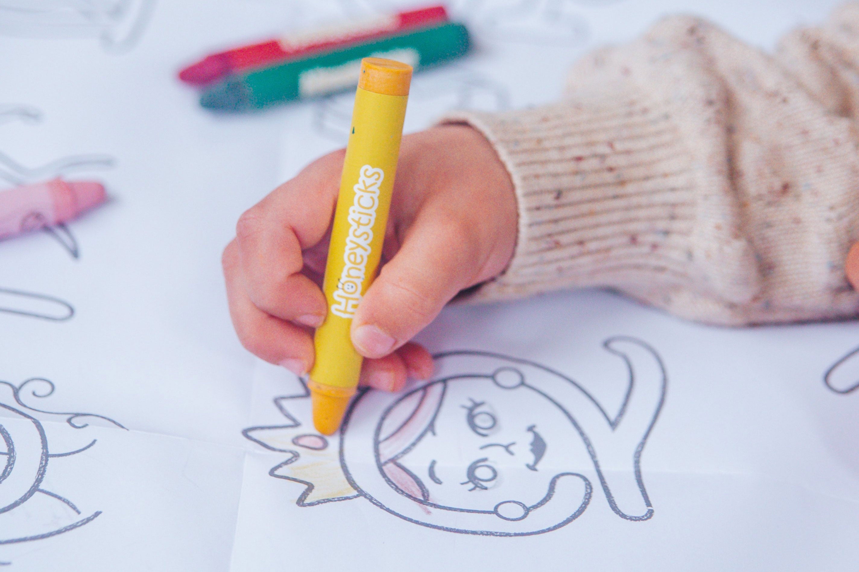 Honeysticks Jumbo Posters and Crayons Activity Set | Playroom Avenue