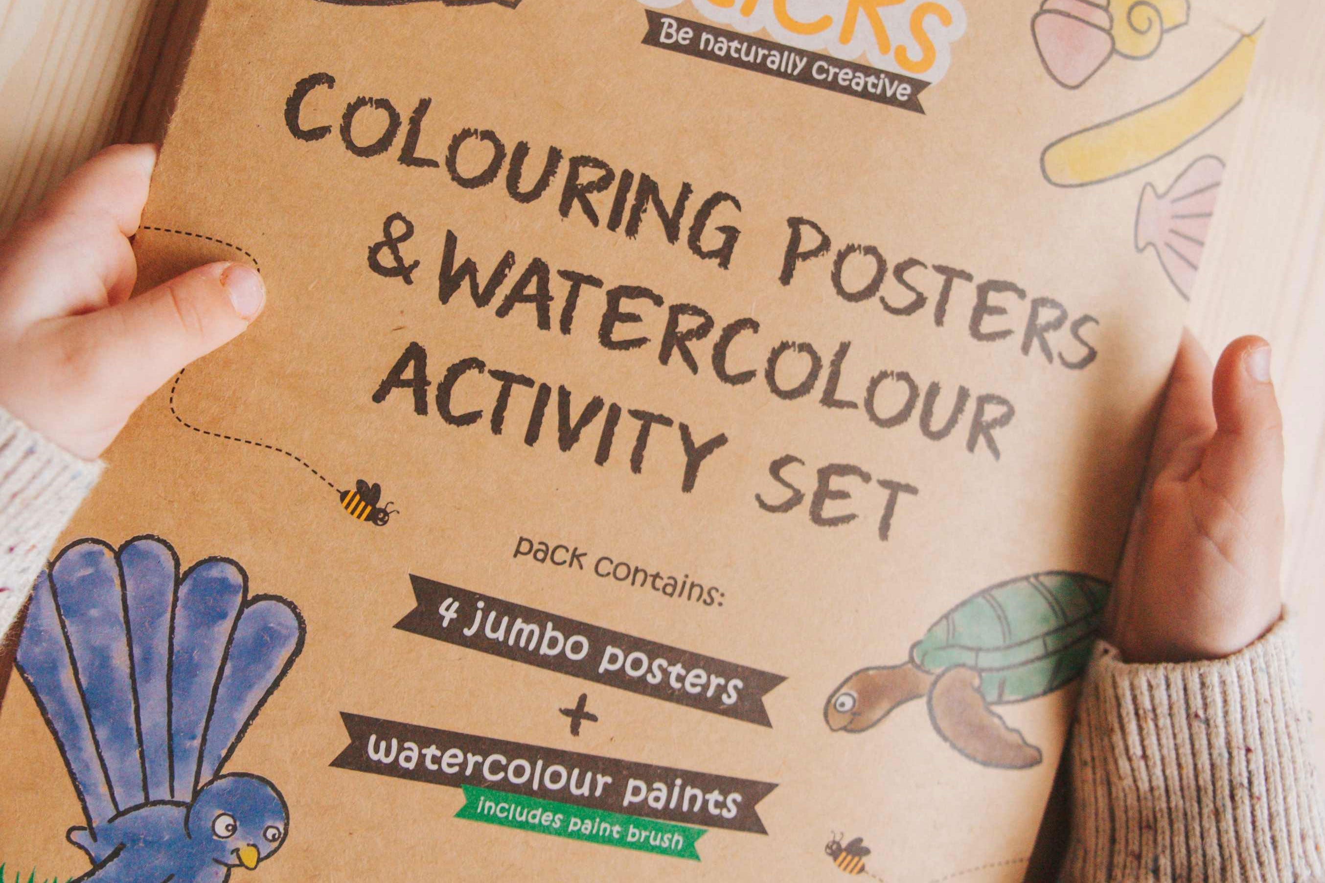 Honeysticks Jumbo Posters and Paints Activity Set | Playroom Avenue