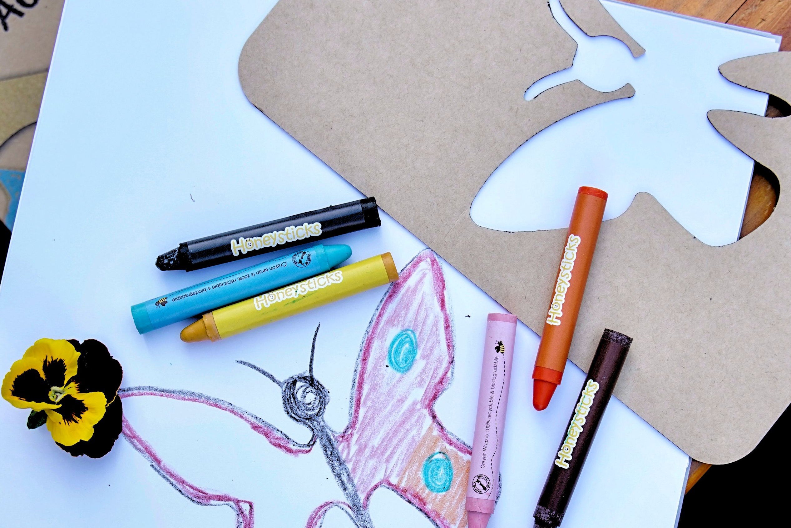 Stencils and Crayons Activity Set | Playroom Avenue