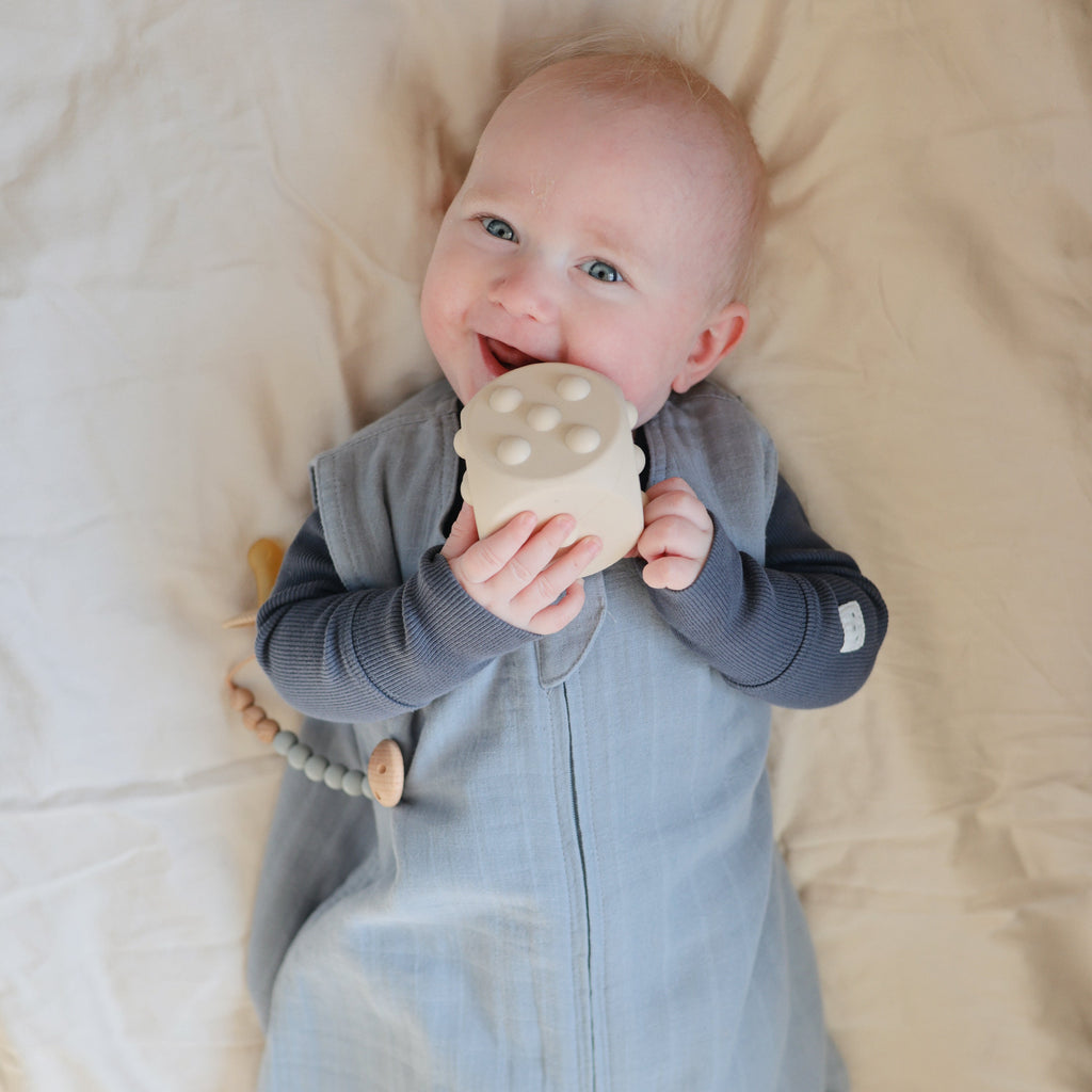 Mushie Silicone Pacifier Clip | Eva | Playroom Avenue