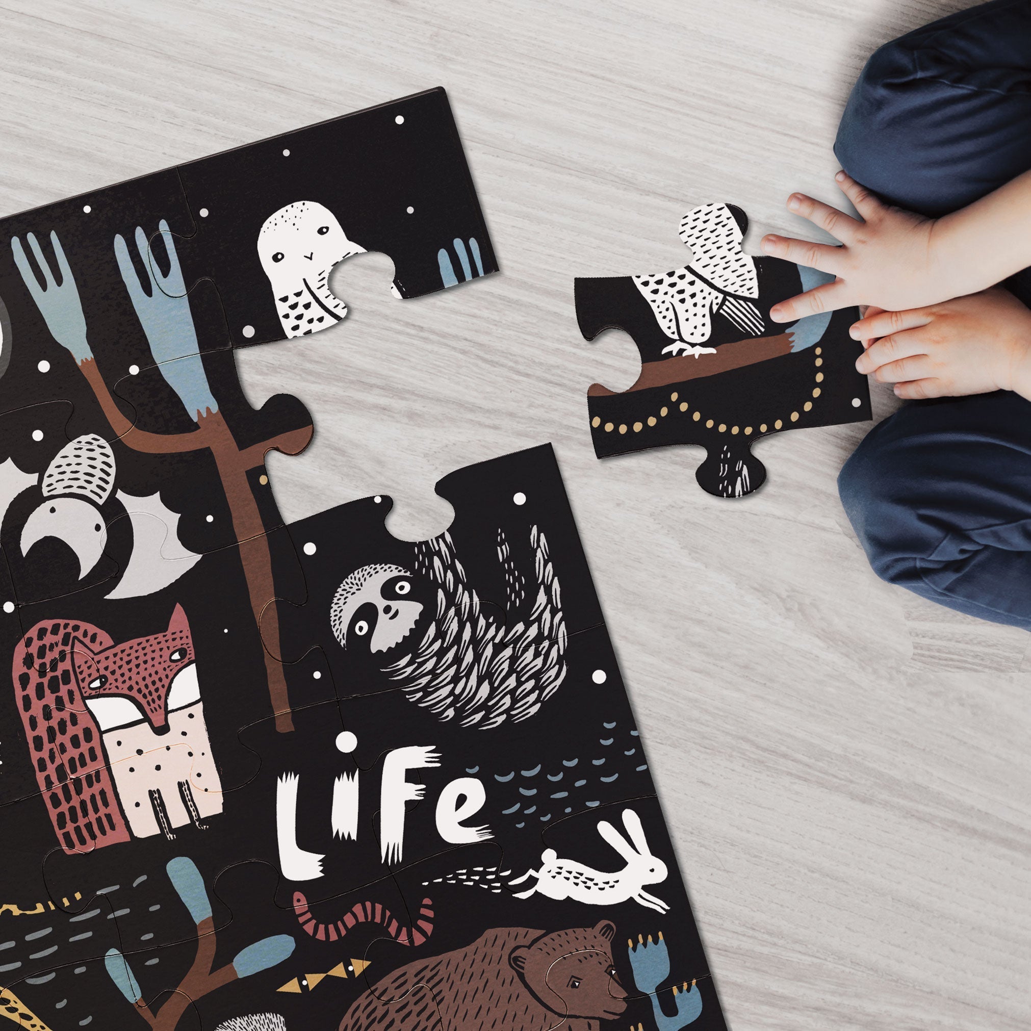 Wee Gallery Night Life Floor Puzzle | Playroom Avenue