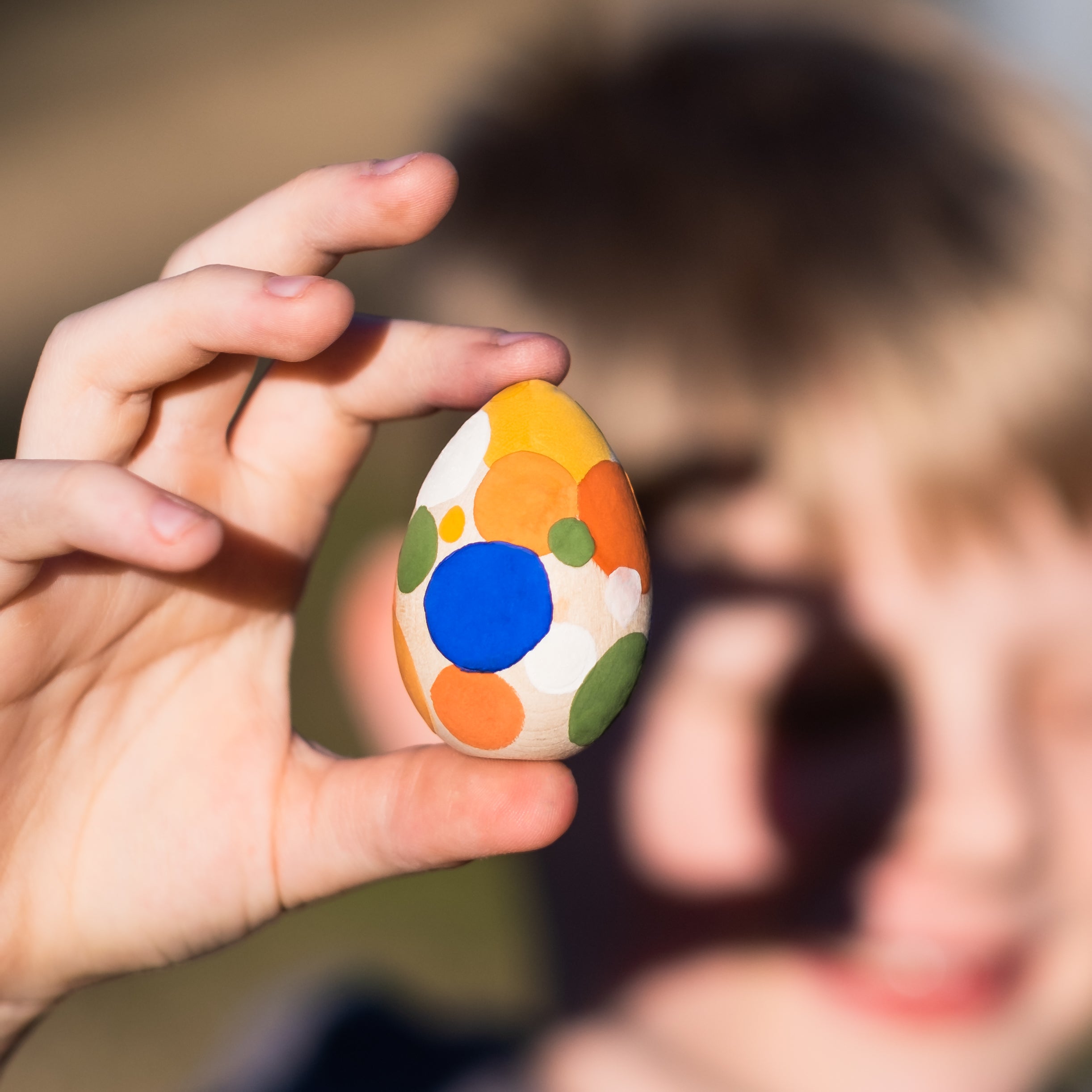 Natural Earth Paint Wooden Egg Craft Kit | Playroom Avenue