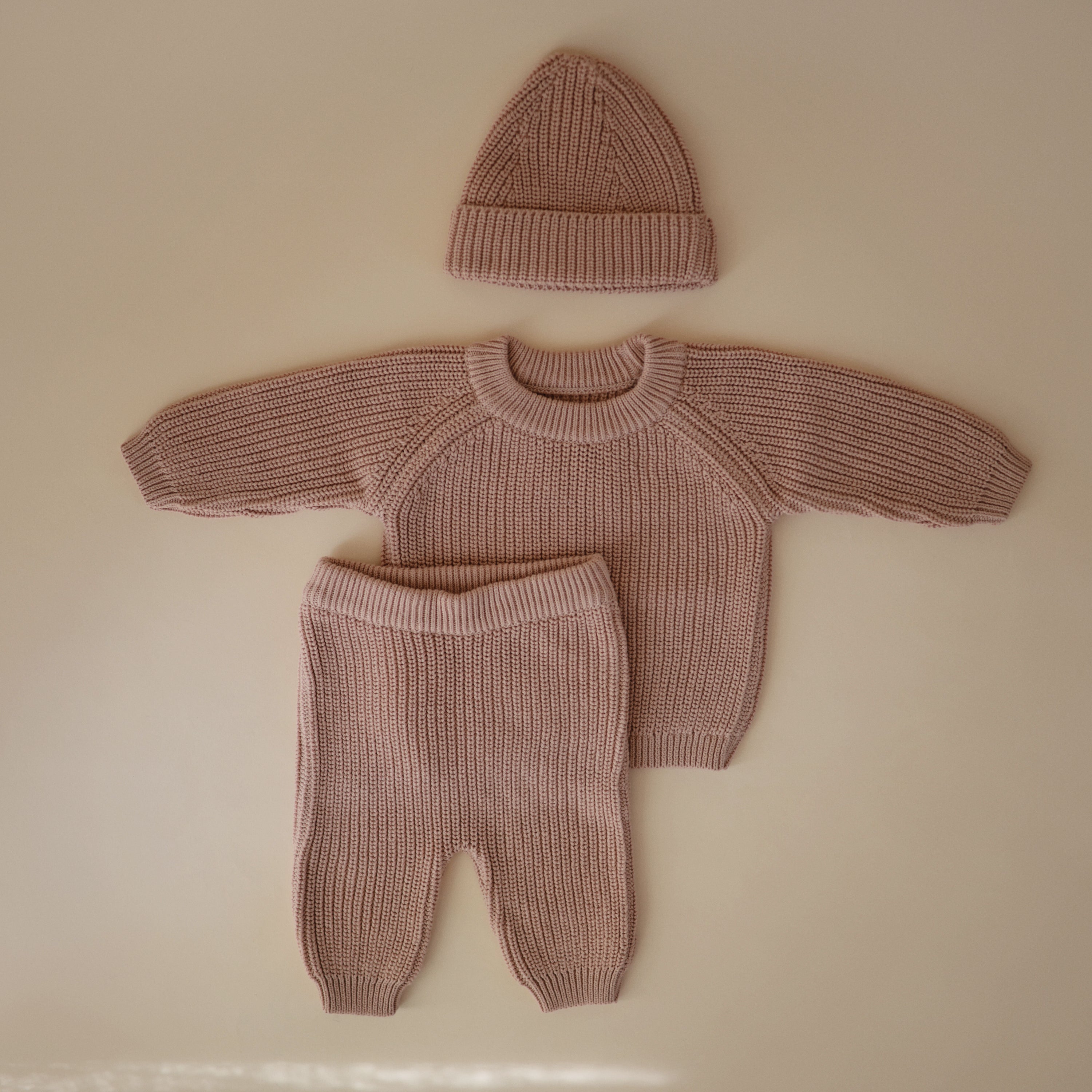 Mushie Chunky Knit Beanie | Playroom Avenue