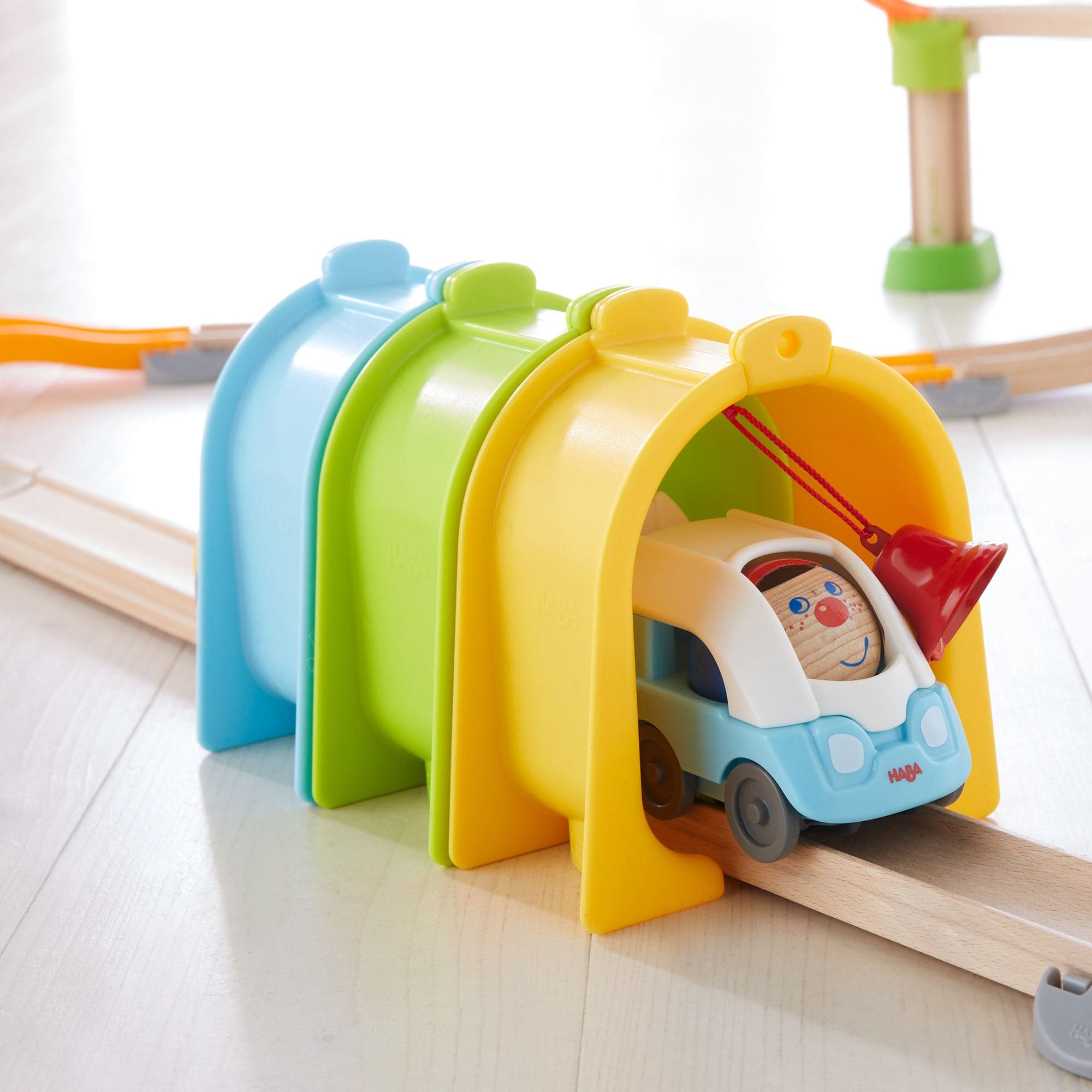 HABA Kullerbu Tunnel with Bell | Playroom Avenue