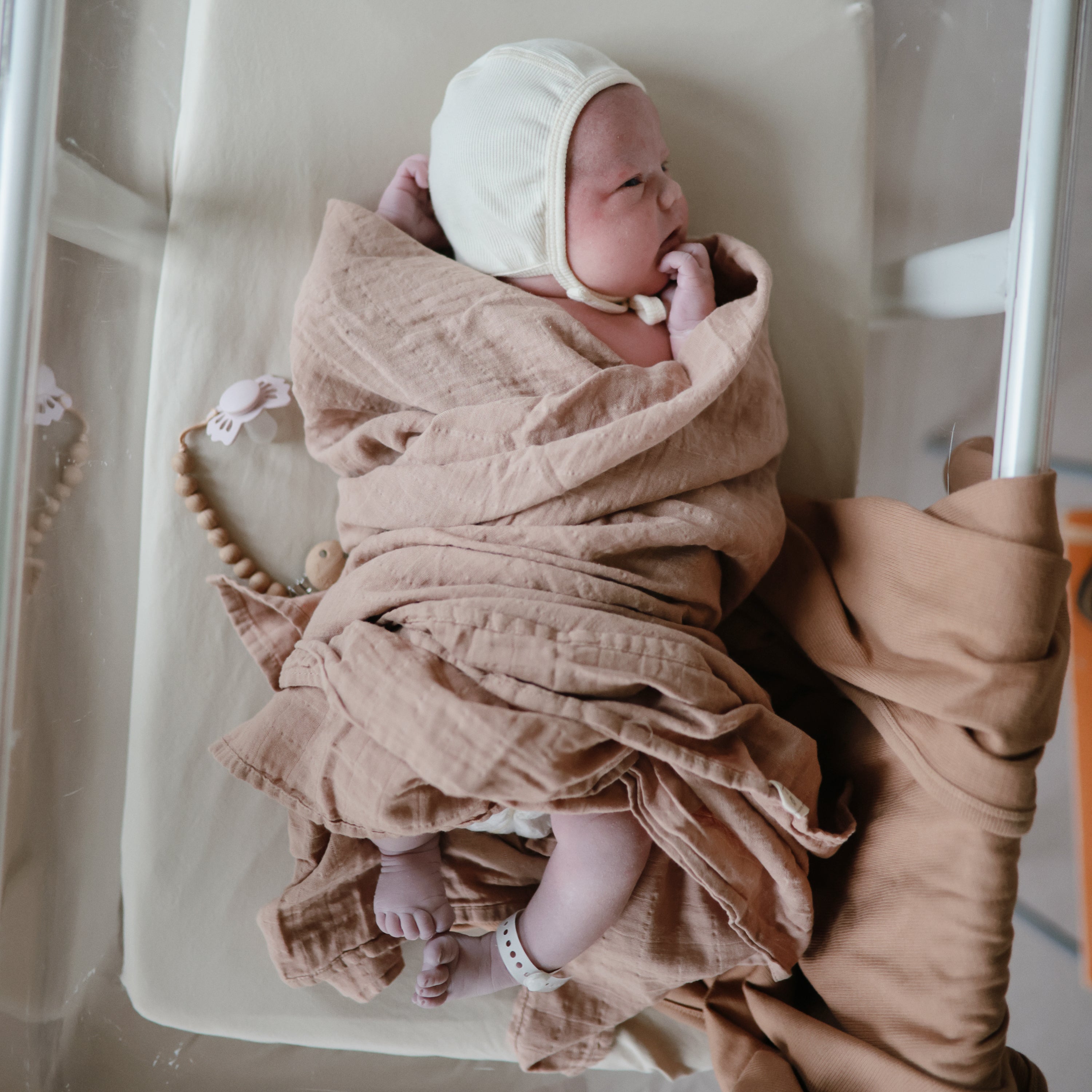 Mushie Organic Cotton Muslin Swaddle Blanket | Playroom Avenue