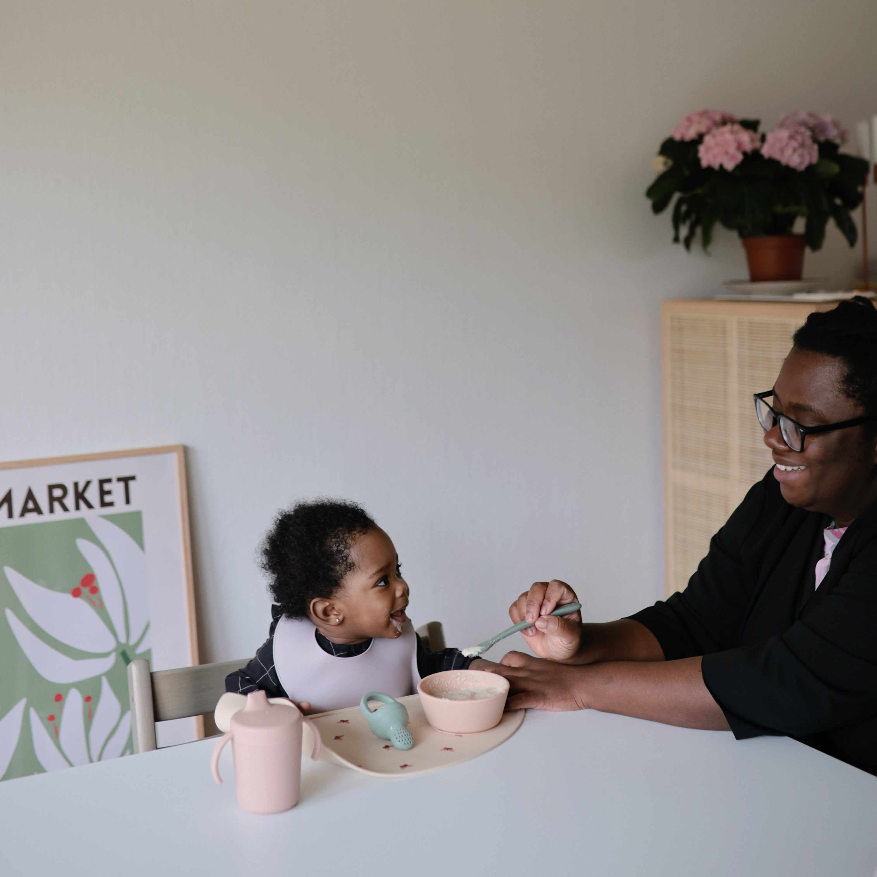 Mushie Silicone Baby Bib | Playroom Avenue