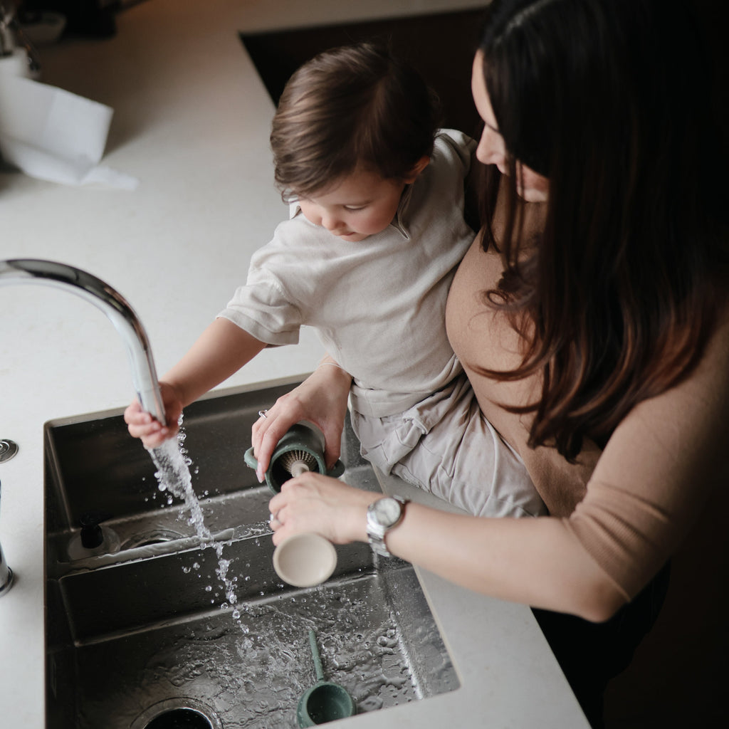 Mushie Silicone Baby Bottle Brush | Playroom Avenue