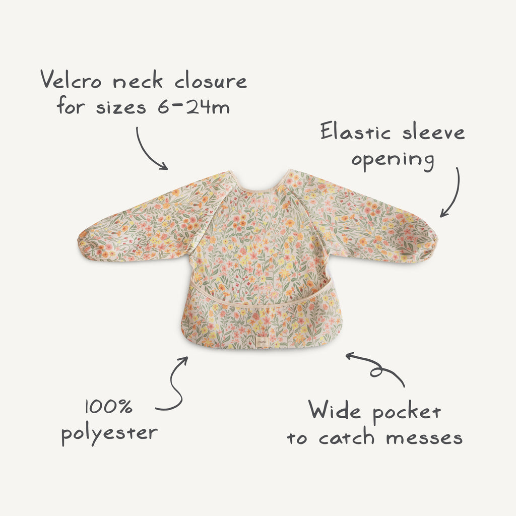 Mushie Long Sleeve Bib | Playroom Avenue
