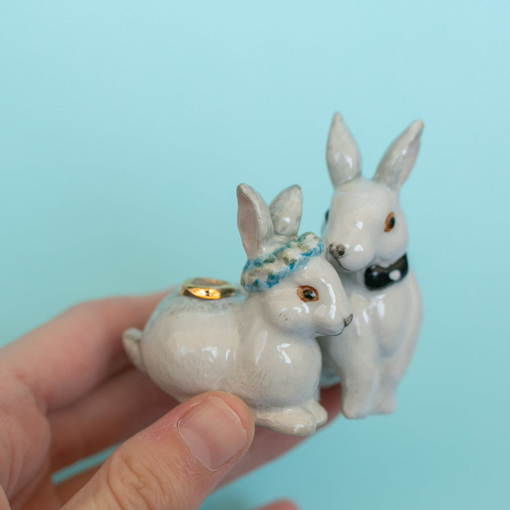 Camp Hollow Love Bunnies Wedding Cake Topper | Playroom Avenue
