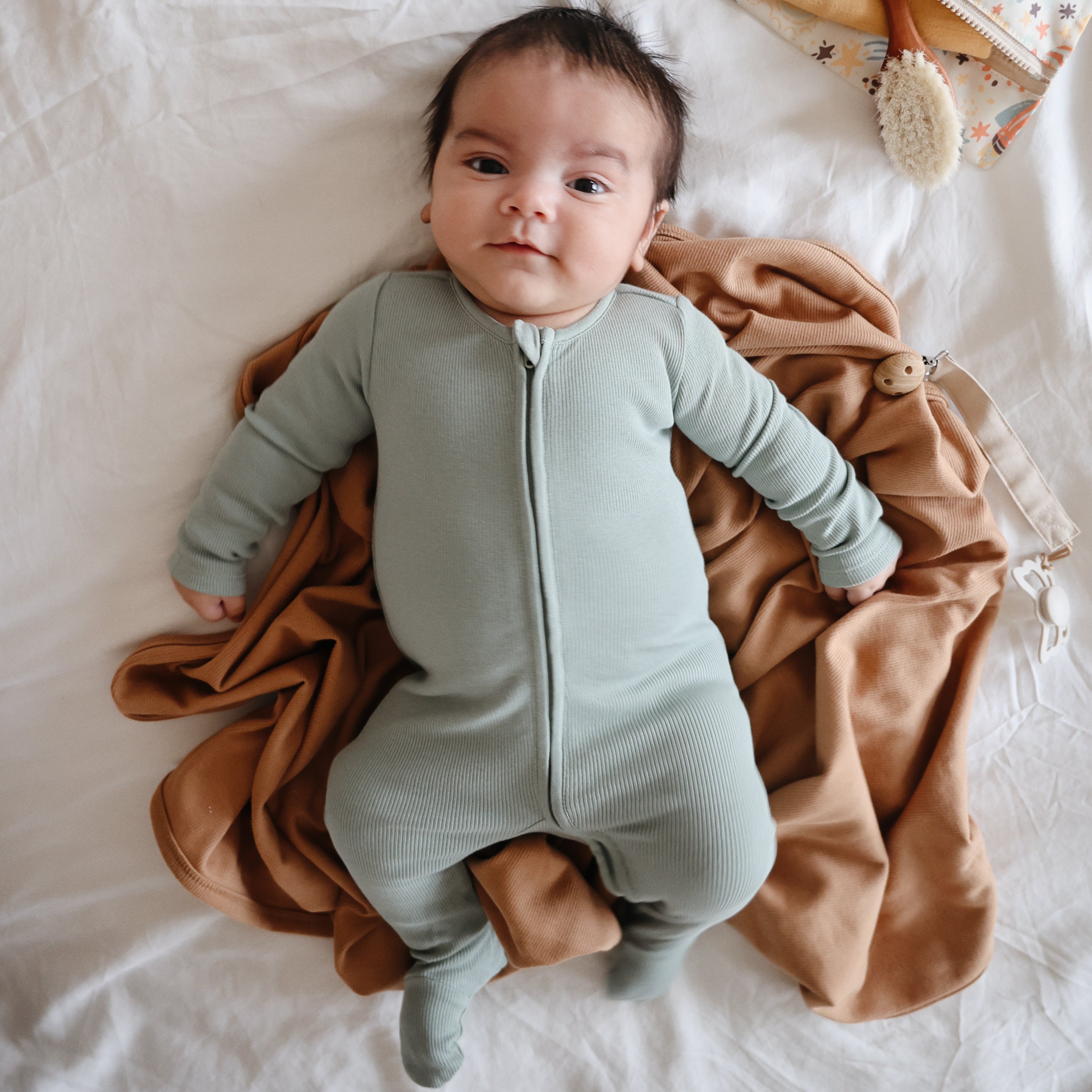 Mushie Ribbed Baby Blanket | Playroom Avenue