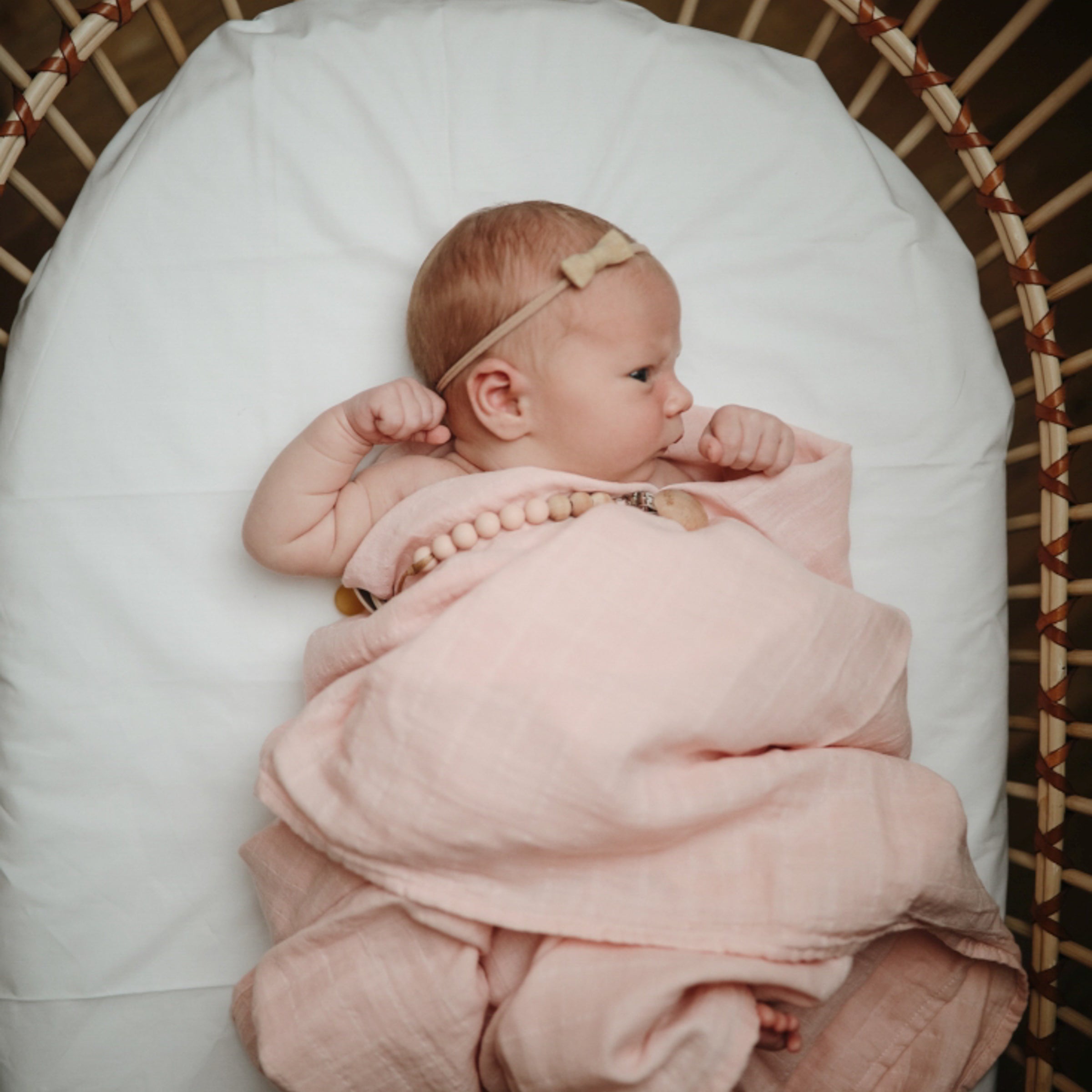 Mushie Organic Cotton Muslin Swaddle Blanket | Playroom Avenue