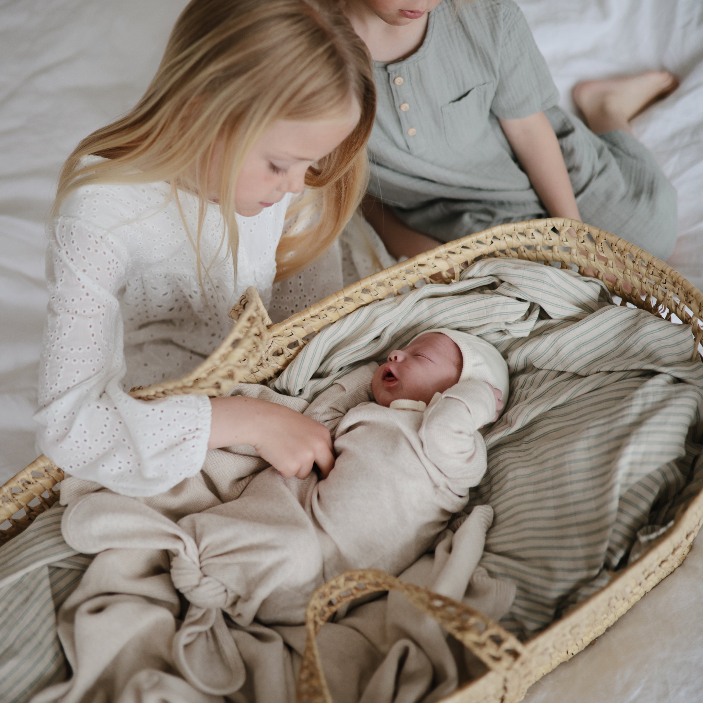 Mushie Organic Cotton Muslin Swaddle Blanket | Playroom Avenue