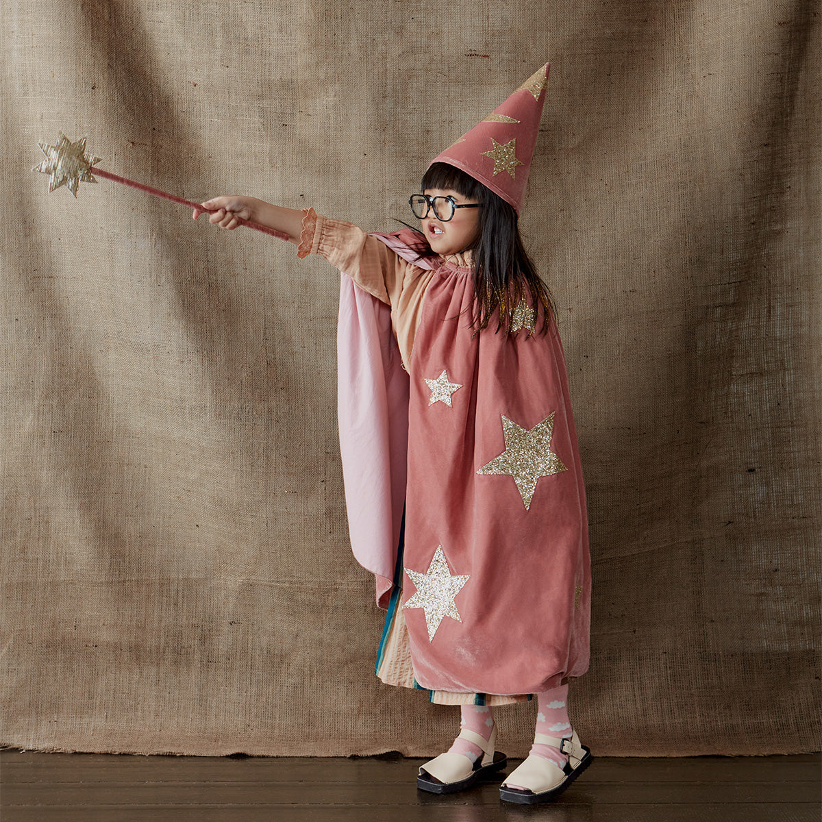 Meri Meri Pink Velvet Wizard Costume - Playroom Avenue
