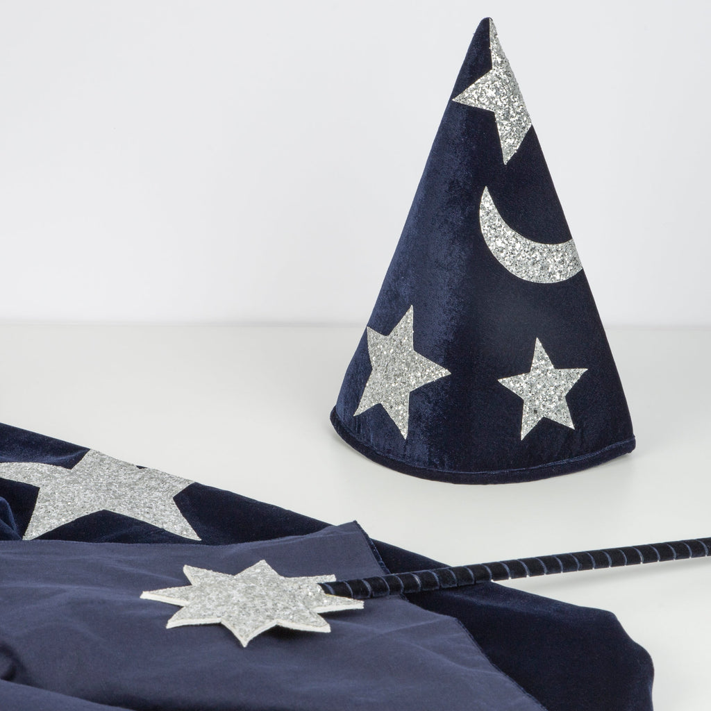 Meri Meri Blue Velvet Wizard Costume | Playroom Avenue