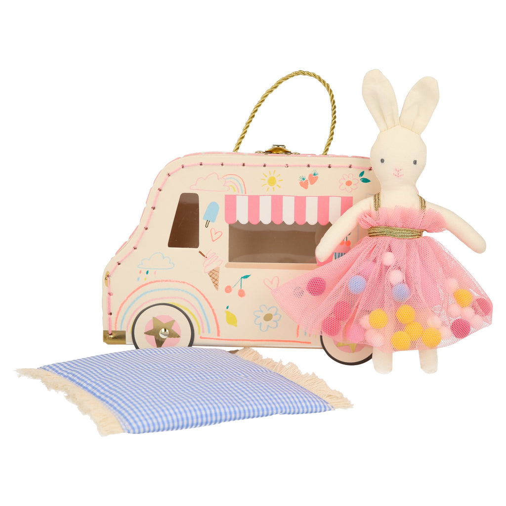 Meri Meri Ice Cream Van Bunny Mini Suitcase Doll | Playroom Avenue