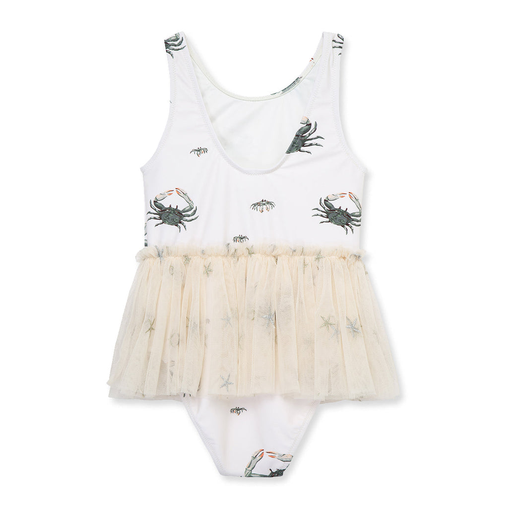 Milkbarn Coastal Crab Ballet Skirt Swimsuit | Playroom Avenue