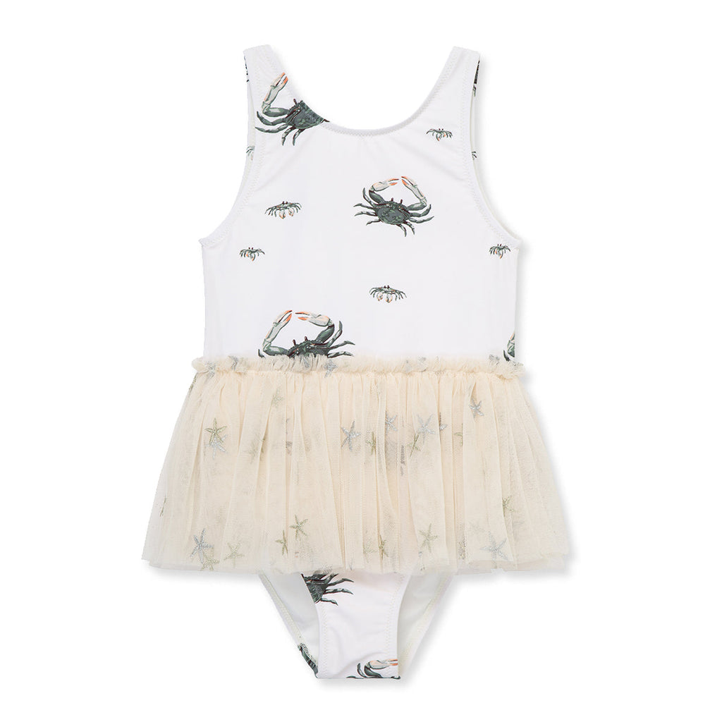 Milkbarn Coastal Crab Ballet Skirt Swimsuit | Playroom Avenue