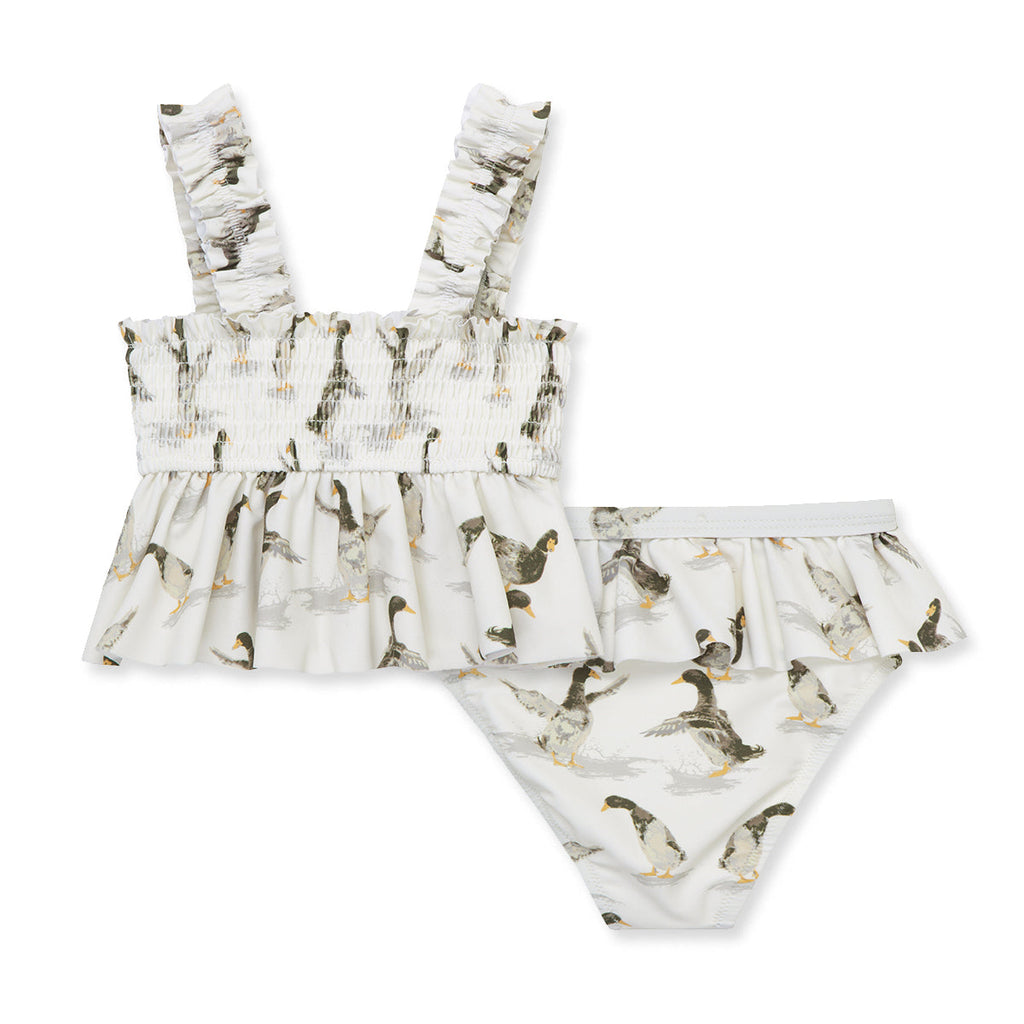 Milkbarn Duck Ruffle Two Piece Swimsuit