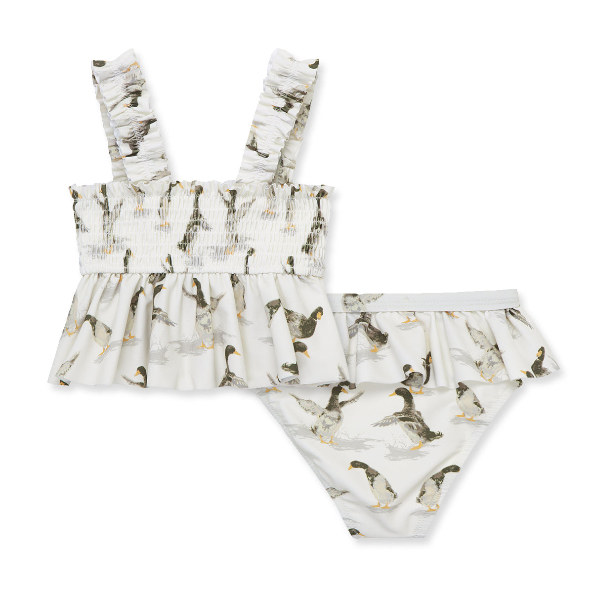 Milkbarn Duck Ruffle Two Piece Swimsuit