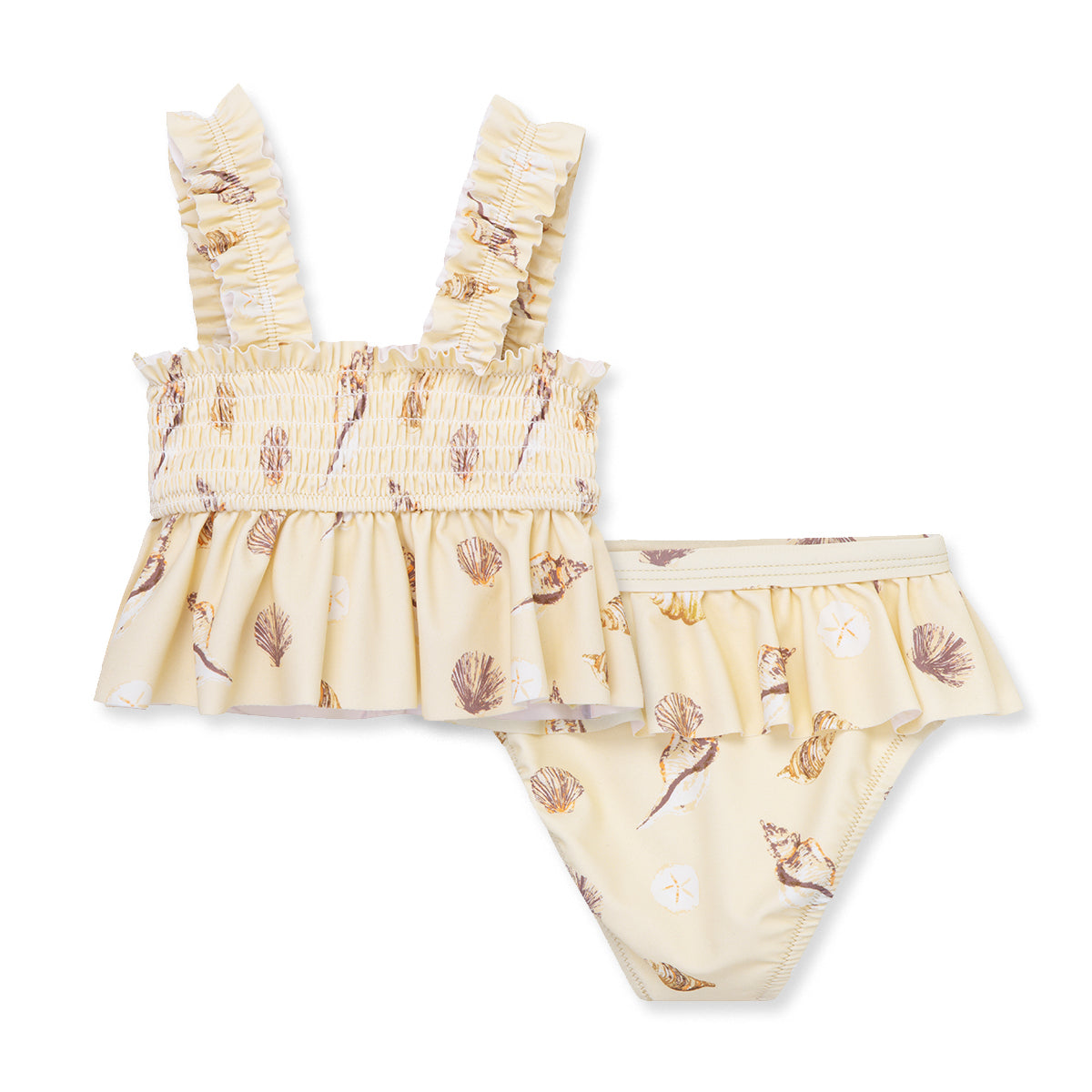 Milkbarn Seashells Ruffle Two Piece Swimsuit