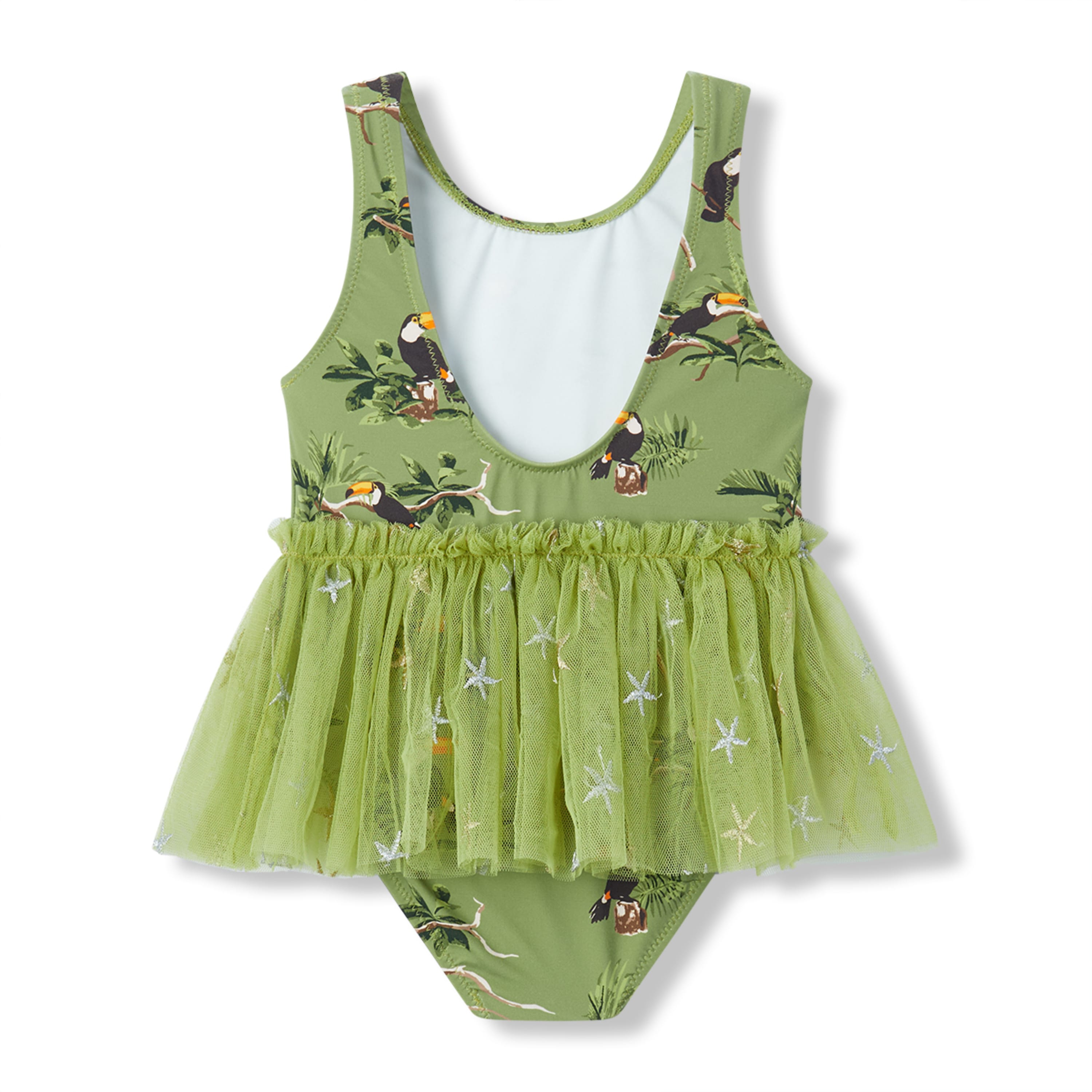 Milkbarn Toucan Ballet Skirt Swimsuit | Playroom Avenue