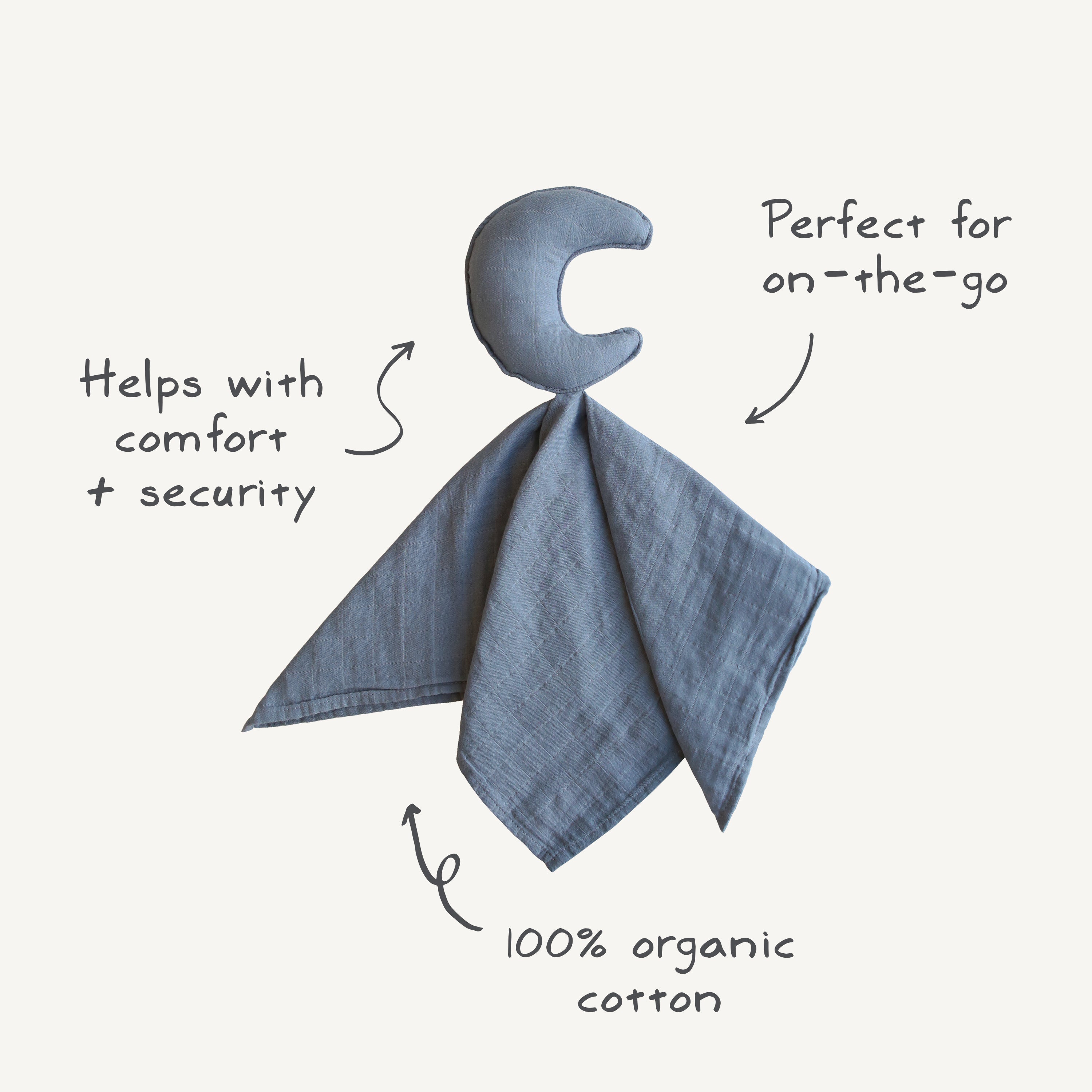Mushie Moon Lovey Blanket | Playroom Avenue