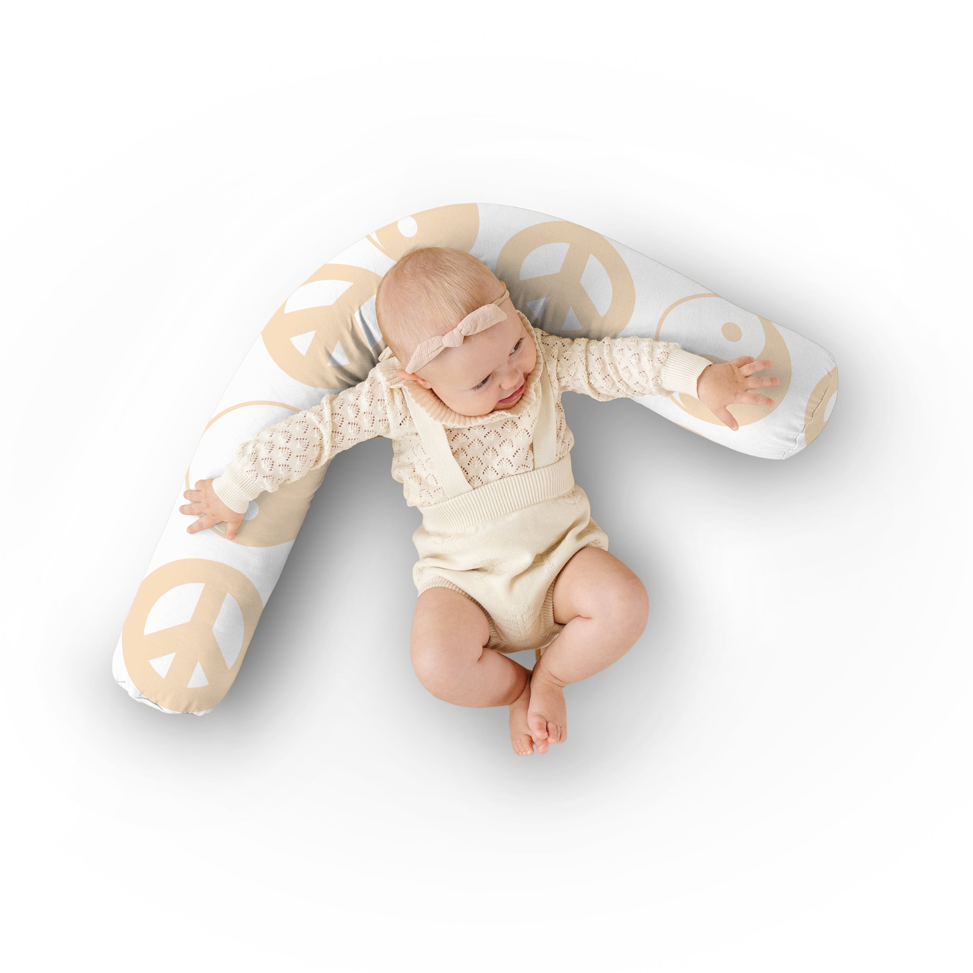 Toki Kids White Yin Yang Support Pillow | Playroom Avenue
