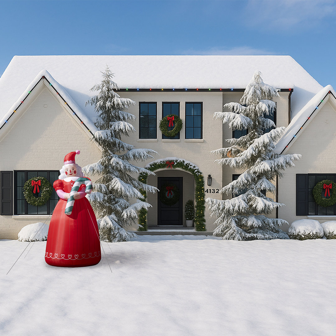 smol Mrs. Claus Inflatable | Playroom Avenue