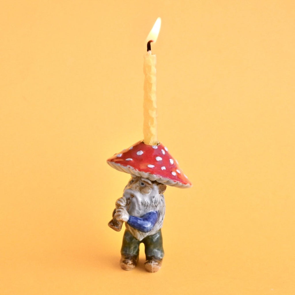 Camp Hollow Mushroom GNOME Cake Topper | Playroom Avenue