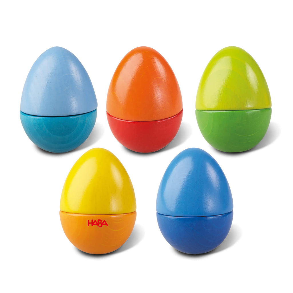 HABA Fun with Sounds Wooden Eggs | Playroom Avenue