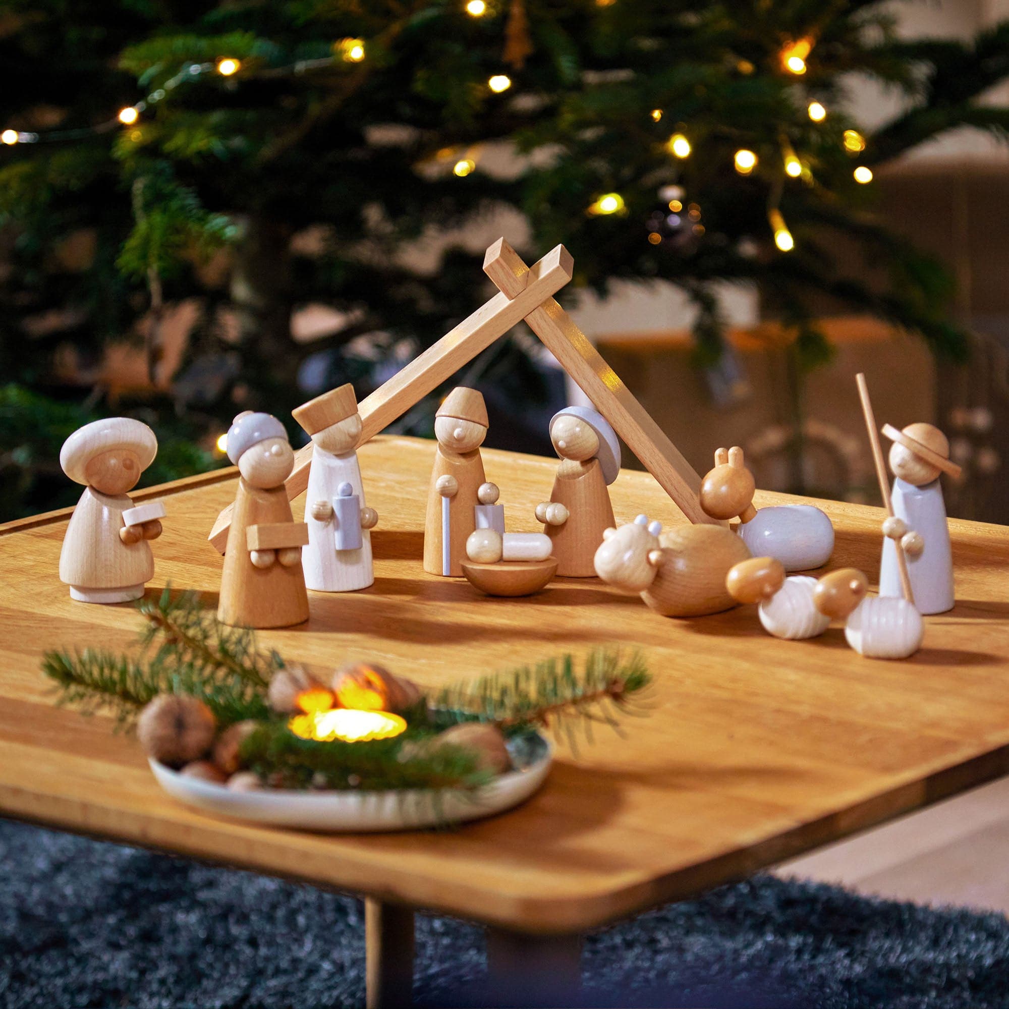 HABA Natural Wood Nativity Set | Playroom Avenue