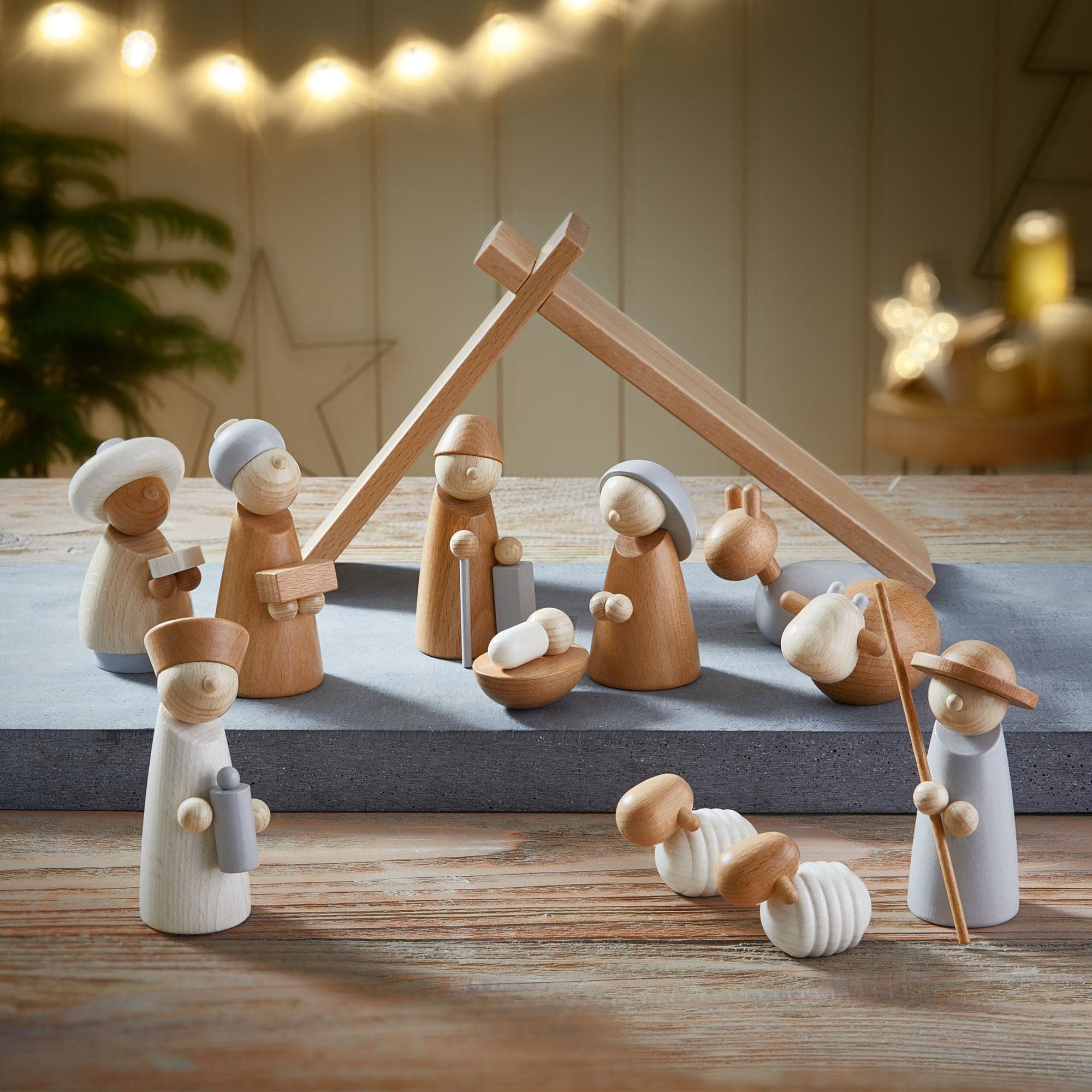 HABA Natural Wood Nativity Set | Playroom Avenue