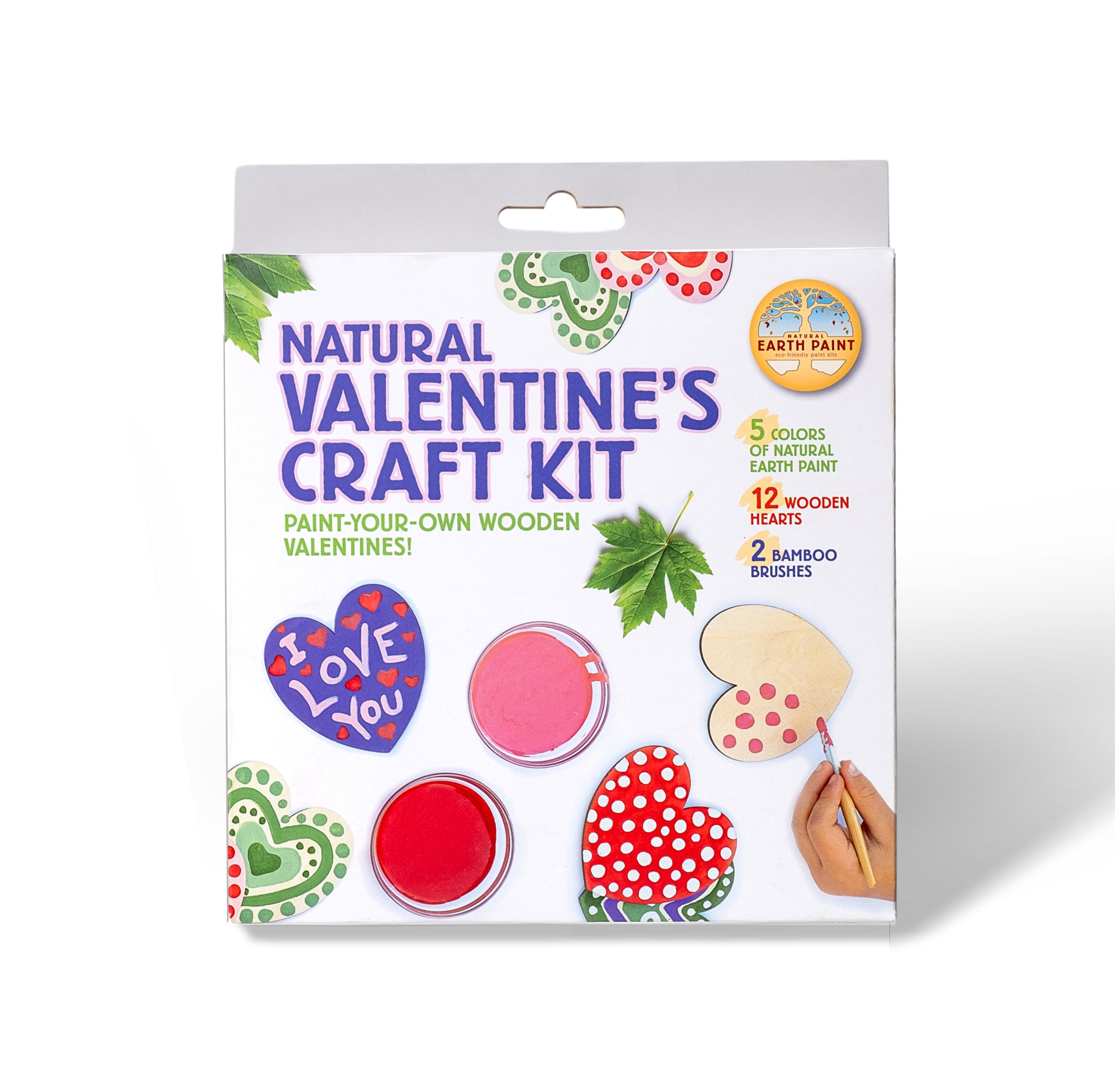 Natural Earth Paint Natural Valentine's Craft Kit | Playroom Avenue