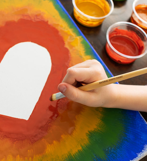 Natural Earth Paint Bamboo Paint Brush | Playroom Avenue