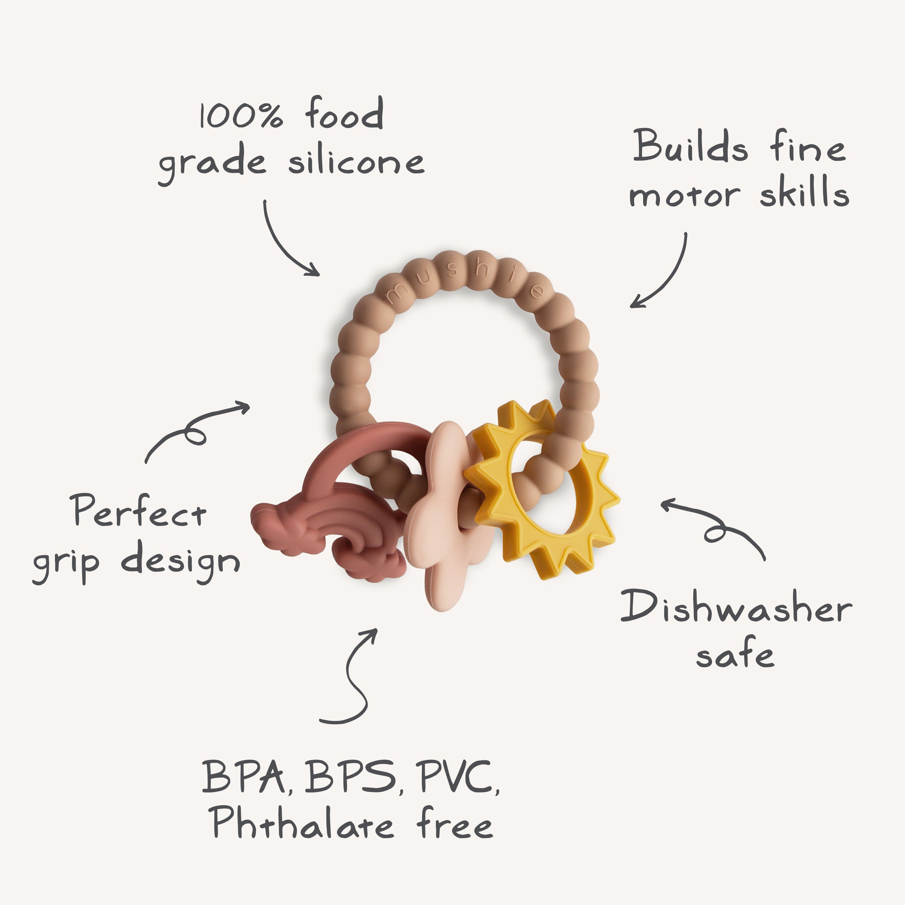 Mushie Teething Ring | Playroom Avenue