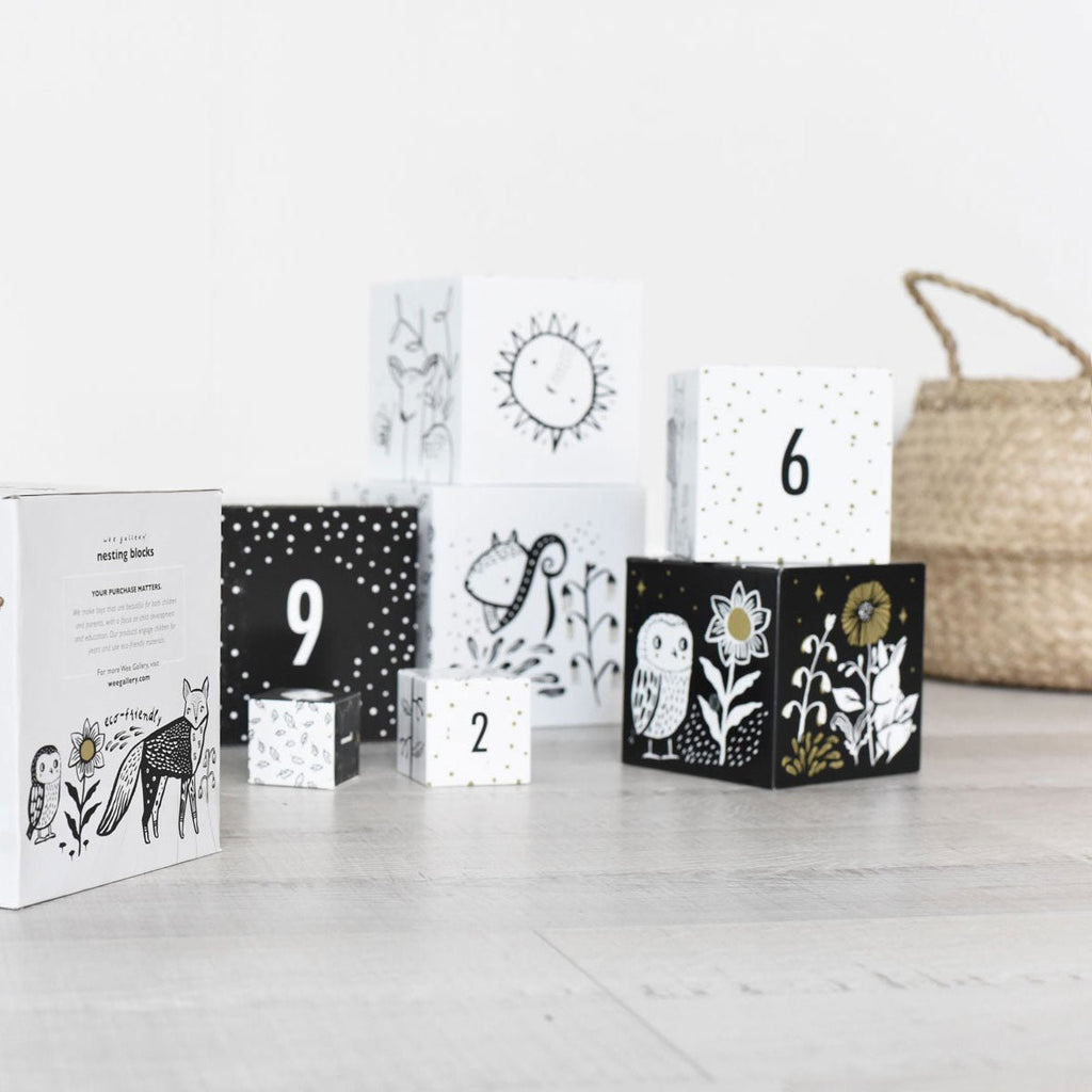 Wee Gallery Nesting Blocks - Woodland Numbers | Playroom Avenue
